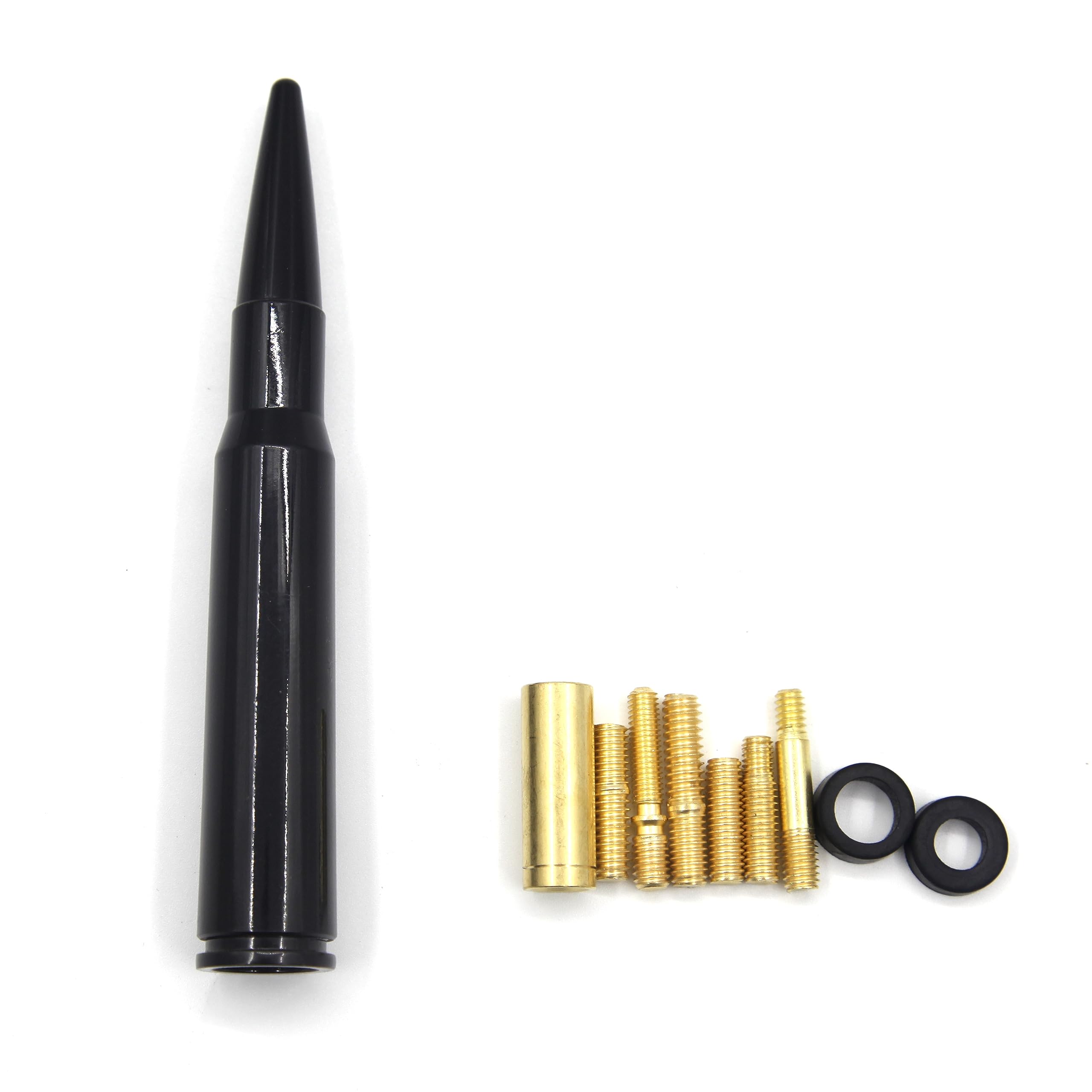 50 Cal Stubby Antenna Mast Fit For Car Track Antenna Delete Replacement, Ford F150 F250 F350 Ram 1500 2500 Gmc Denali Chevy Pick Up Upgrade Signal Models