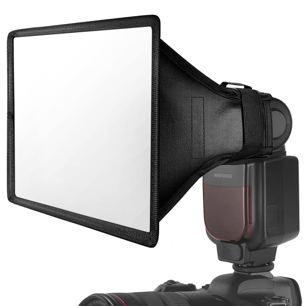 Neewer Flash Diffuser Light Softbox 9'' X 7'', Universal, Collapsible With Storage Pouch Compatible With Canon Nikon Sony Godox