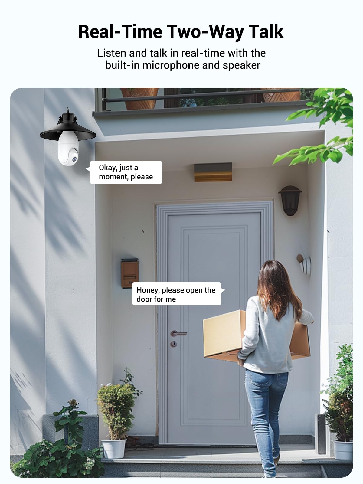 Light Bulb Security Camera Wireless Outdoor Indoor, 5G&2.4G Wifi Security Cameras With Patrol Function, Ai Human Detection, Moti