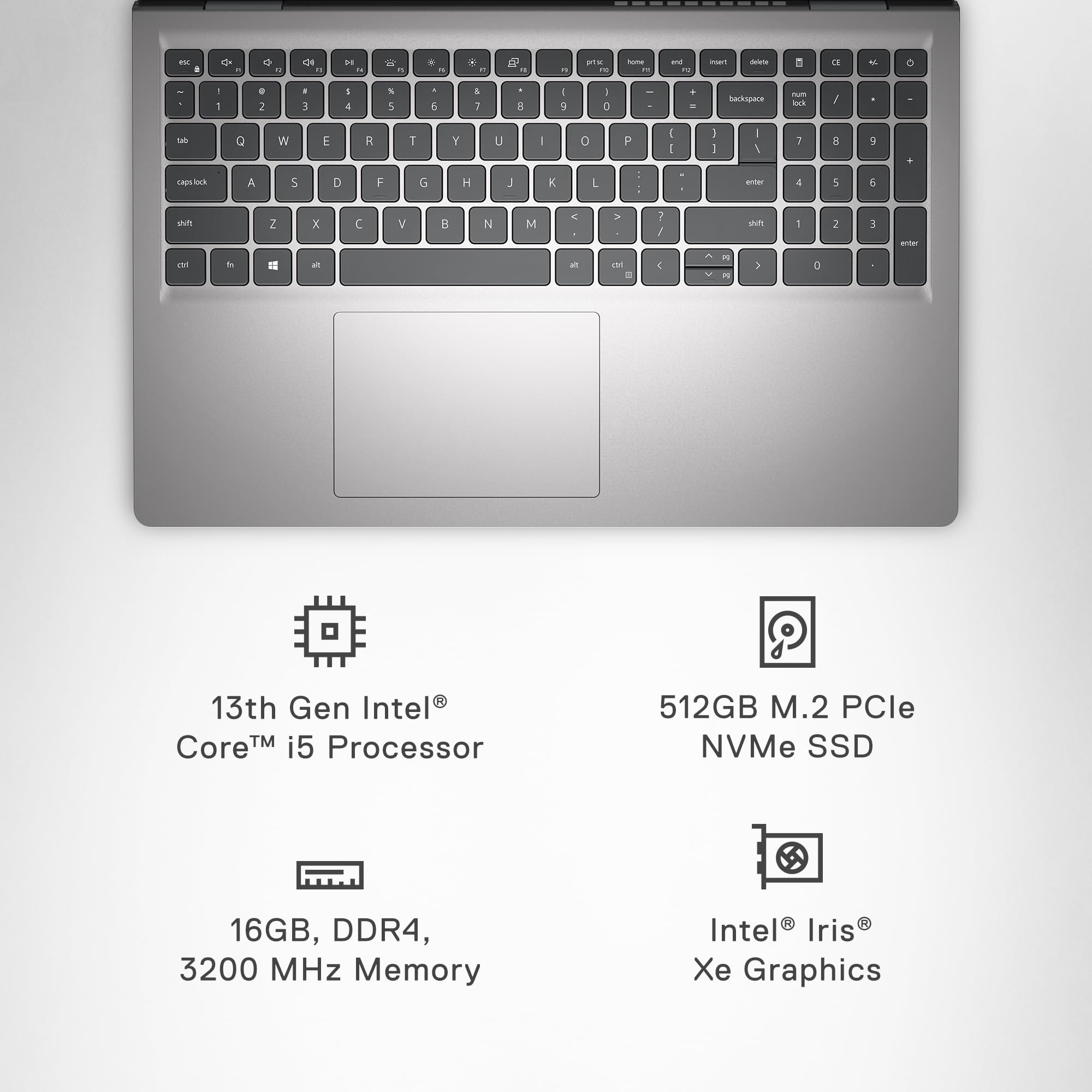 Dell Inspiron 3530 Laptop   15.6 Inch Fhd 120Hz Display, Intel Core I5 1334U Processor, 16Gb Ddr4 Ram, 512Gb Ssd, Intel Iris Xe