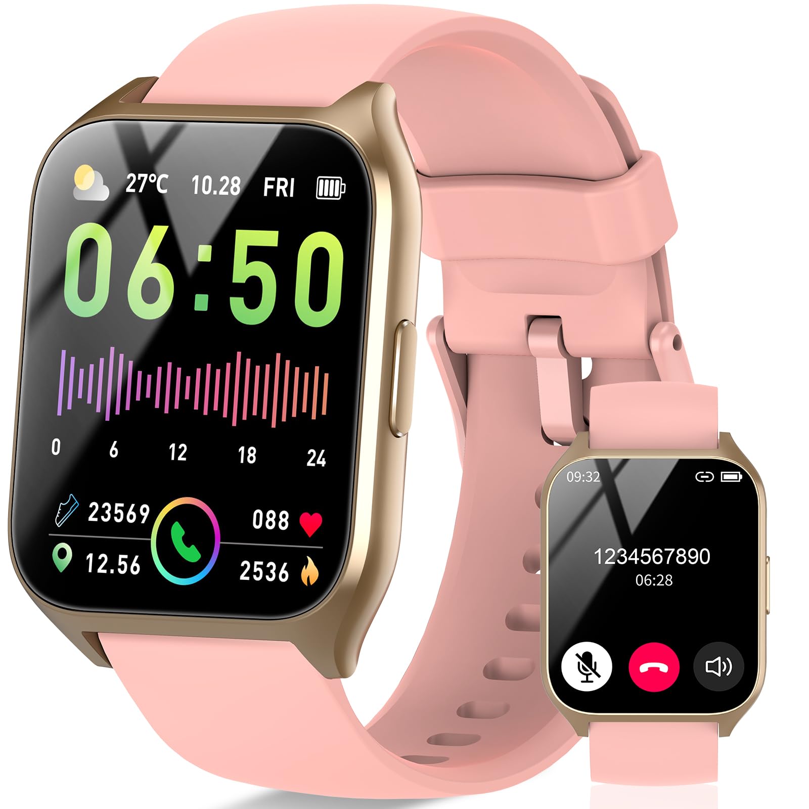 Smart Watch For Women, 1.85 '' Hd Smartwatch (Answer/Make Call), 2025 Fitness Activity Tracker, 110+ Sport Modes/Heart Rate/Slee