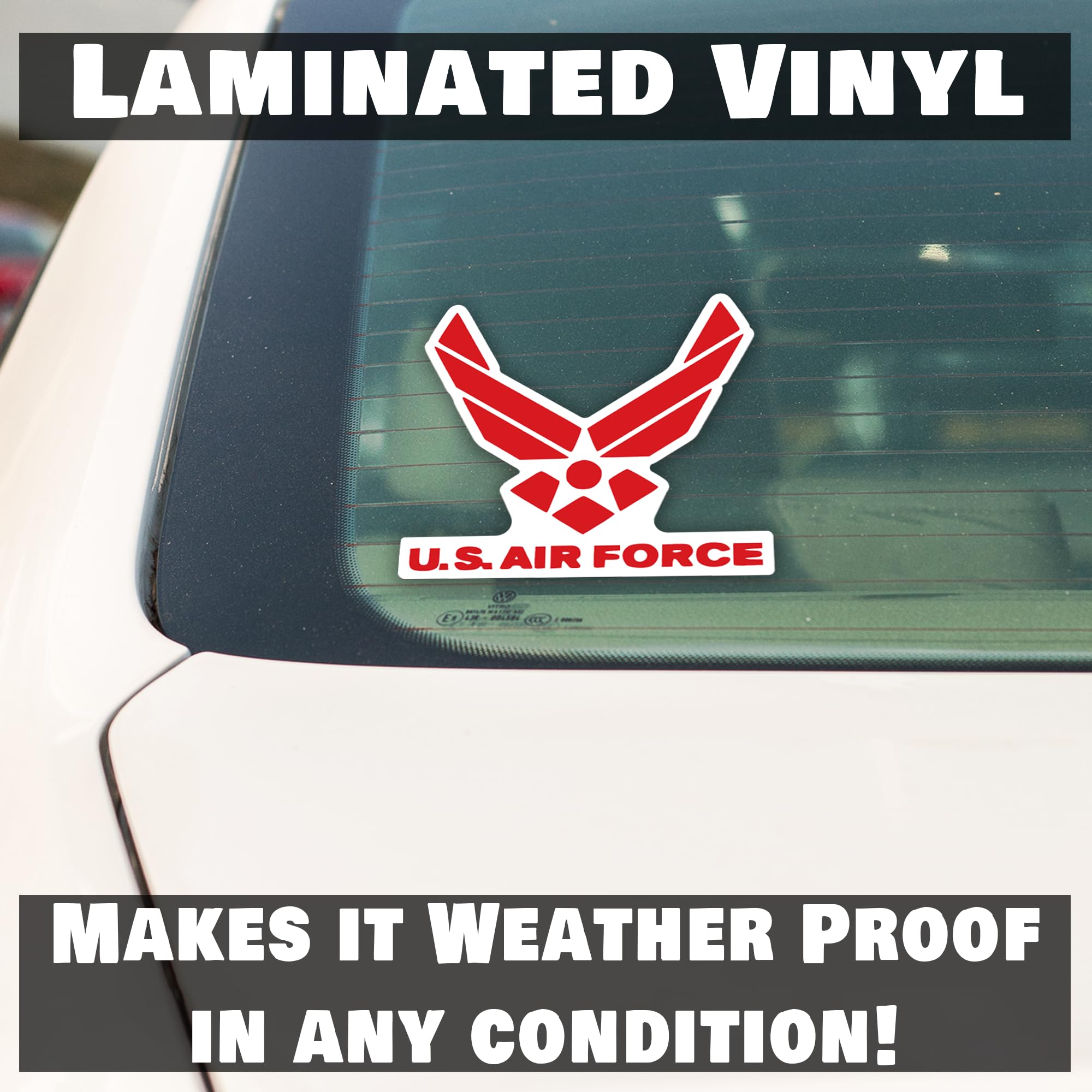 U.S. Air Force Vinyl Decal Sticker Vinyl Decal Sticker | Cars Trucks Vans Walls Laptops | Multiple Colors | 6.75 In | Kcd748 (Re