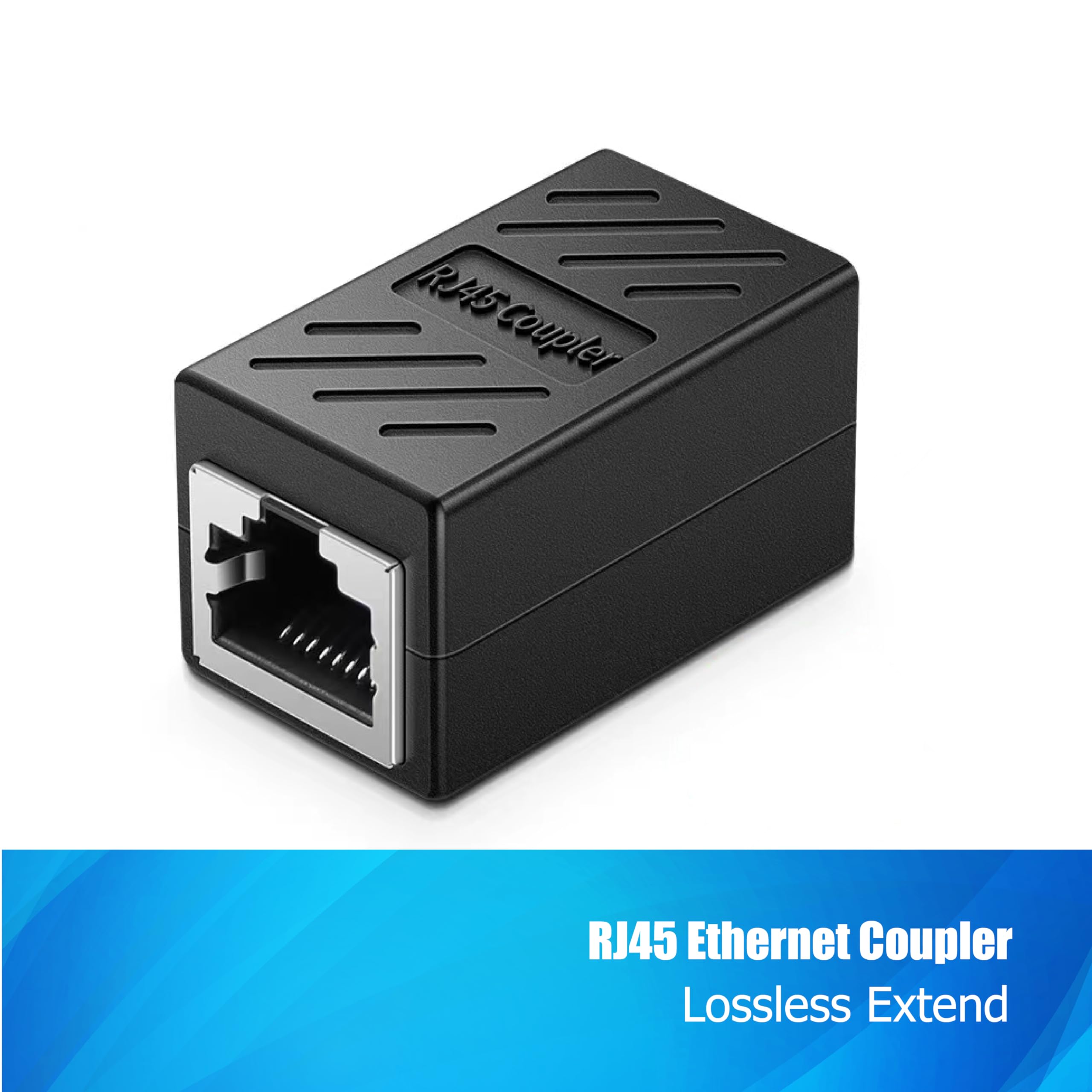 Rj45 Coupler,Ethernet Coupler,Cat6 Coupler 3 Pack In Line Coupler For Cat8/Cat7/Cat6/Cat5E/Cat5 Ethernet Cable Extender Adapter For Pc/Router/Modem,Female To Female