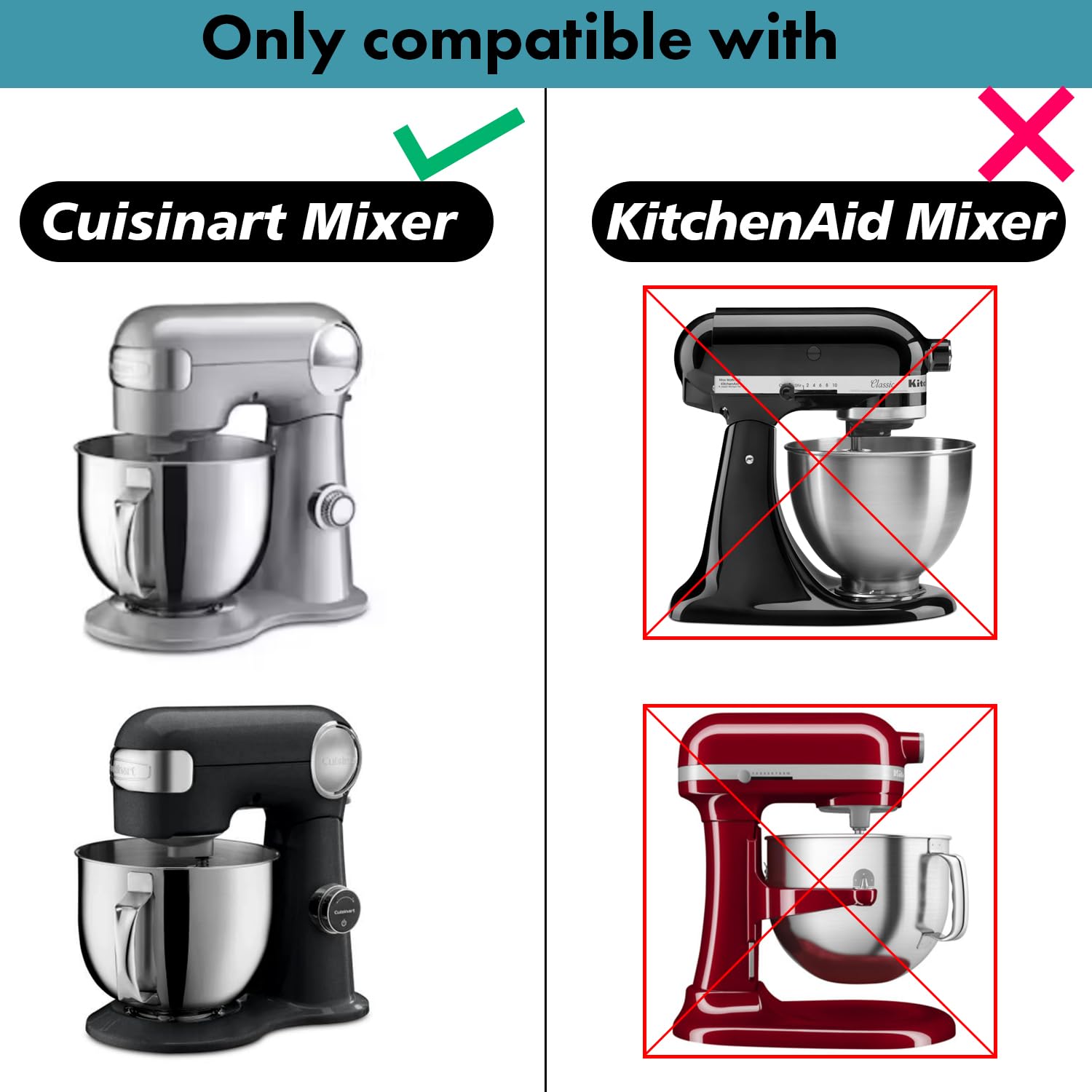 Qap Quality Art Practical Spiral Dough Hook Replacement For Cuisinart 5.5 Quart Stand Mixer/Polished 18/8 Stainless Steel Access