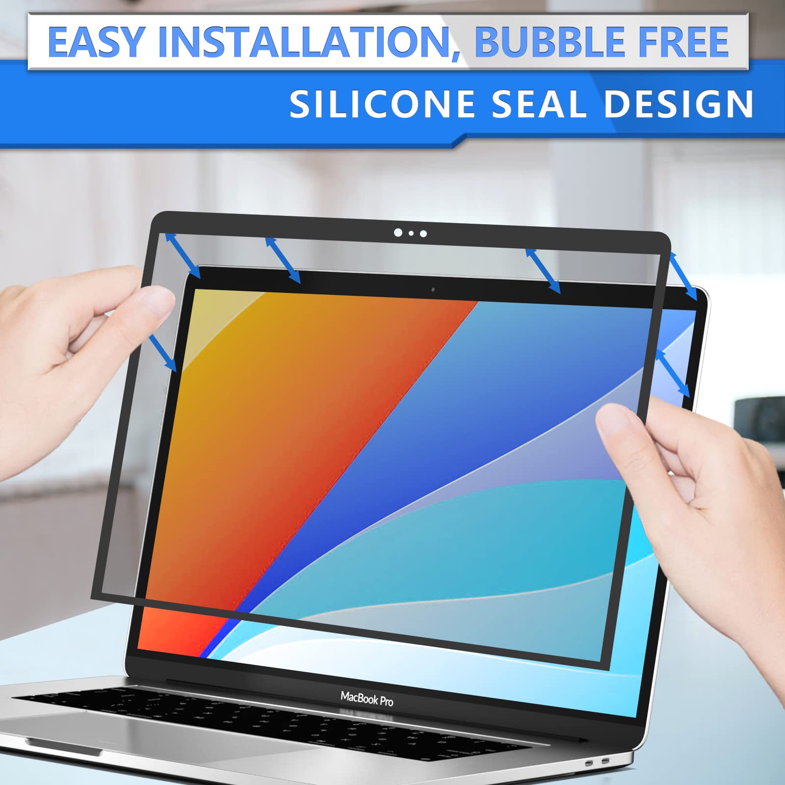 Zoegaa Macbook Pro 16 Privacy Screen, Removable Privacy Screen For Macbook Pro 16 Inch (2019, Model: A2141), Anti Blue Light Lap