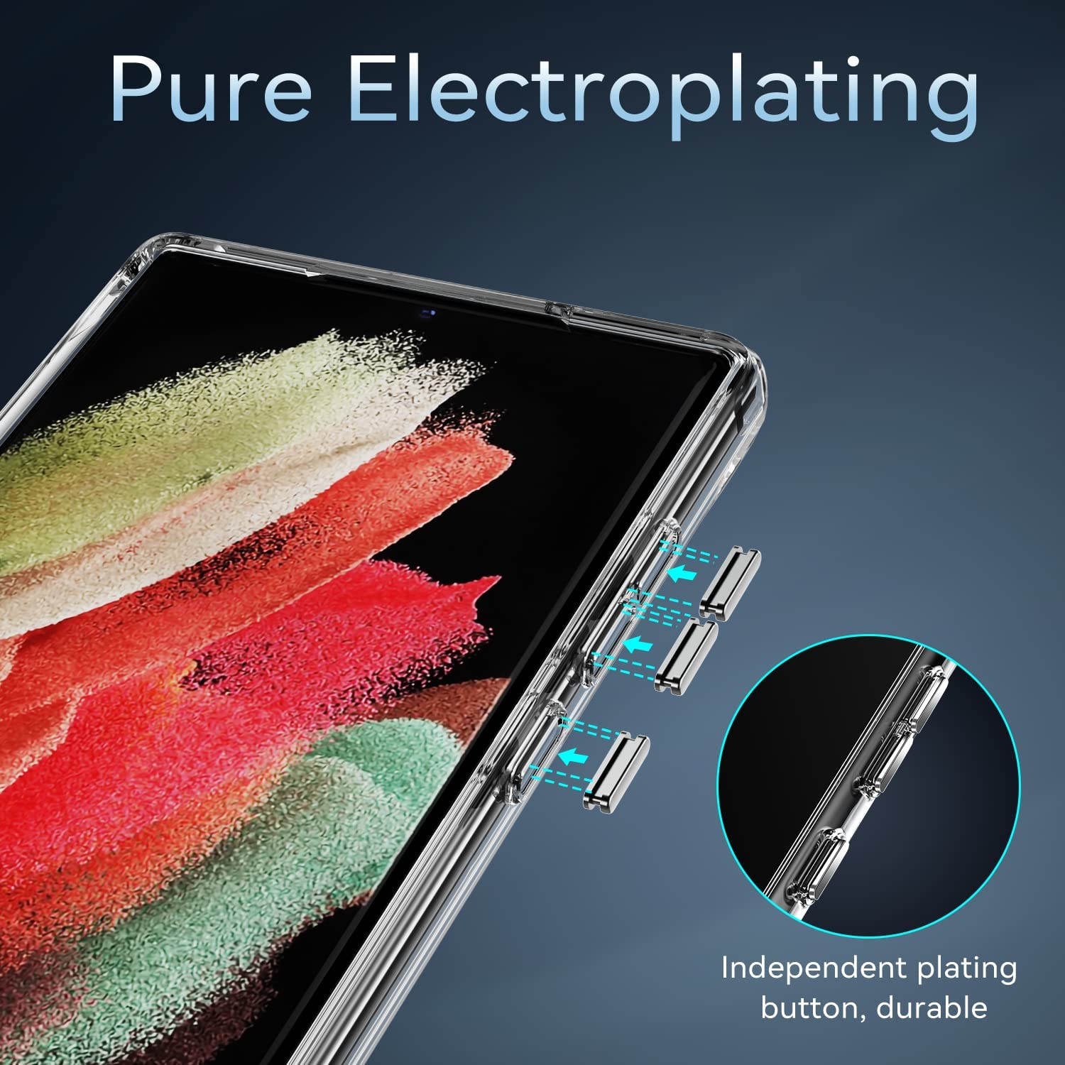 Samsung S23 Ultra Case Metal Kickstand,Not Yellowing Samsung S23 Ultra Clear Hybrid Acrylic Tpu Bumper Shockproof [Military Drop