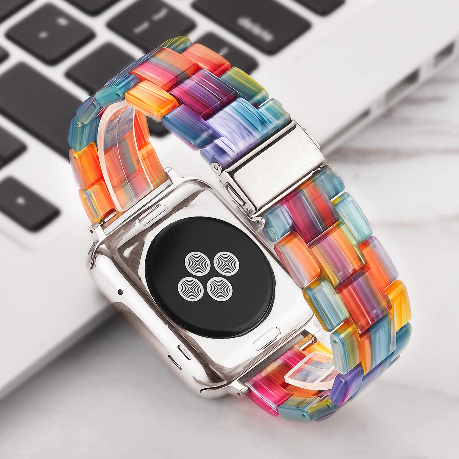 Light Apple Watch Band Apple Watch Bands For Women Men Compatible With Apple Watch Series 10 9 Se 8 7 6 5 4 3 2 1 Iwatch Bands,