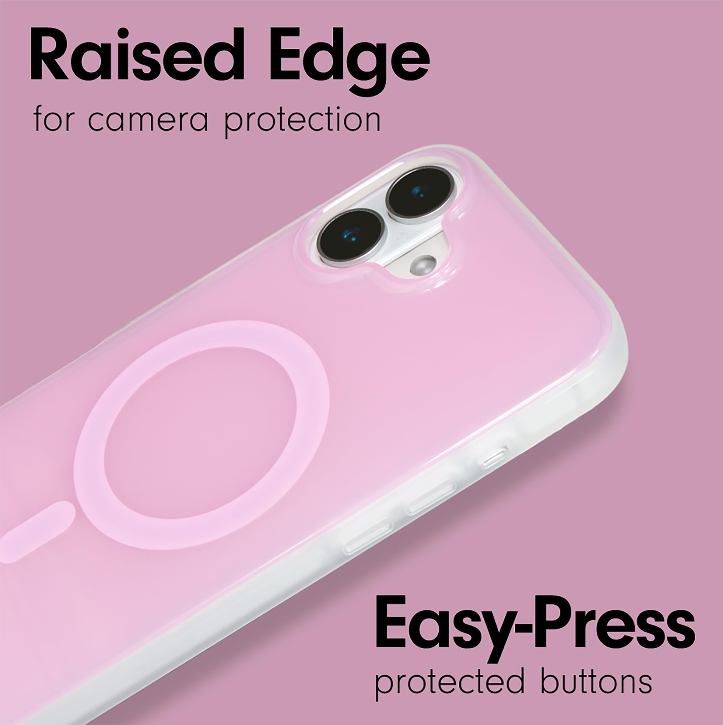 Sonix Case For Iphone 16 | Compatible With Magsafe | 10Ft Drop Tested | Jelly Pink