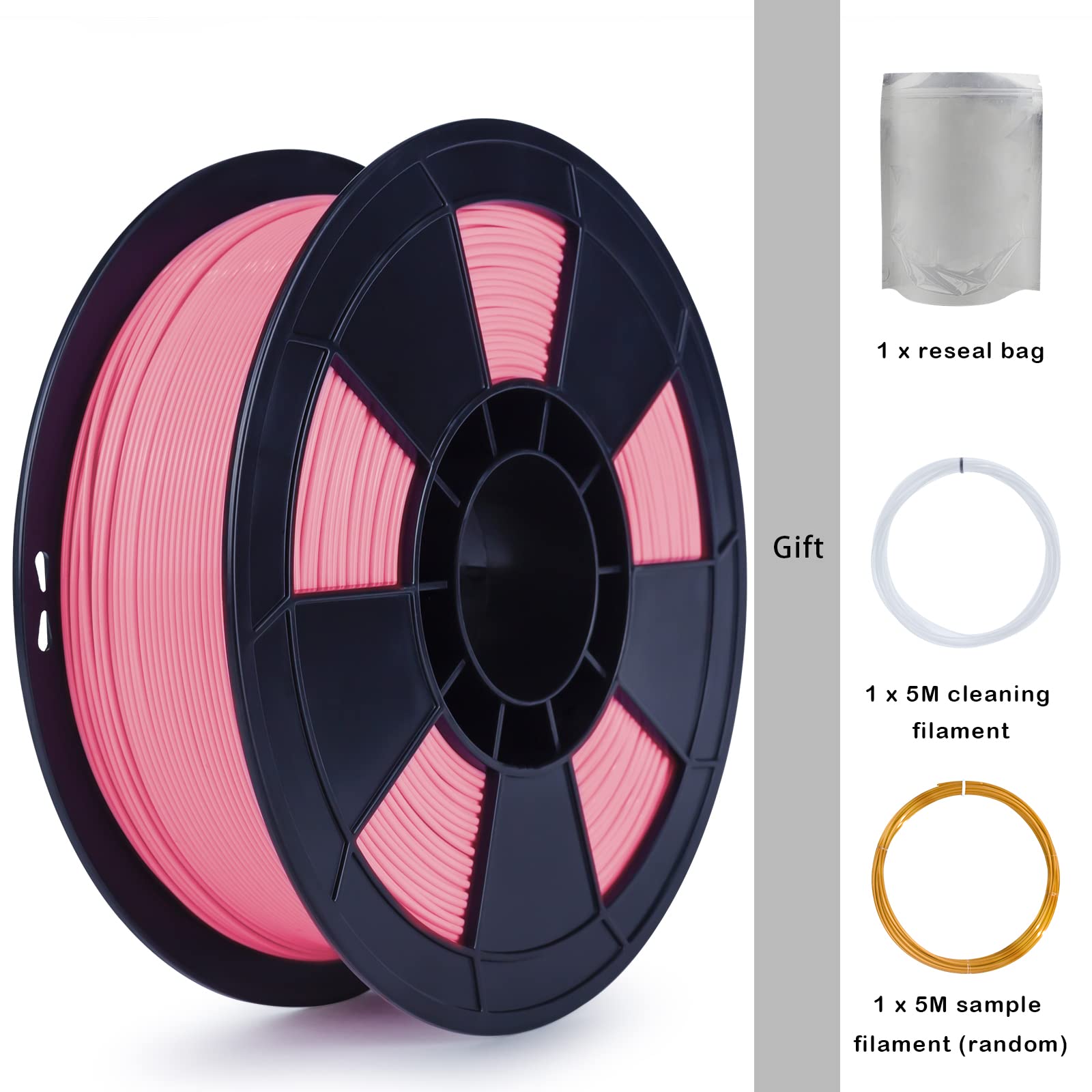 Ziro Pla Filament 1.75Mm,3D Printer Filament Pla Pro Basic Color Series 1.75Mm 1Kg(2.2Lbs), Dimensional Accuracy +/  0.03Mm,Pink