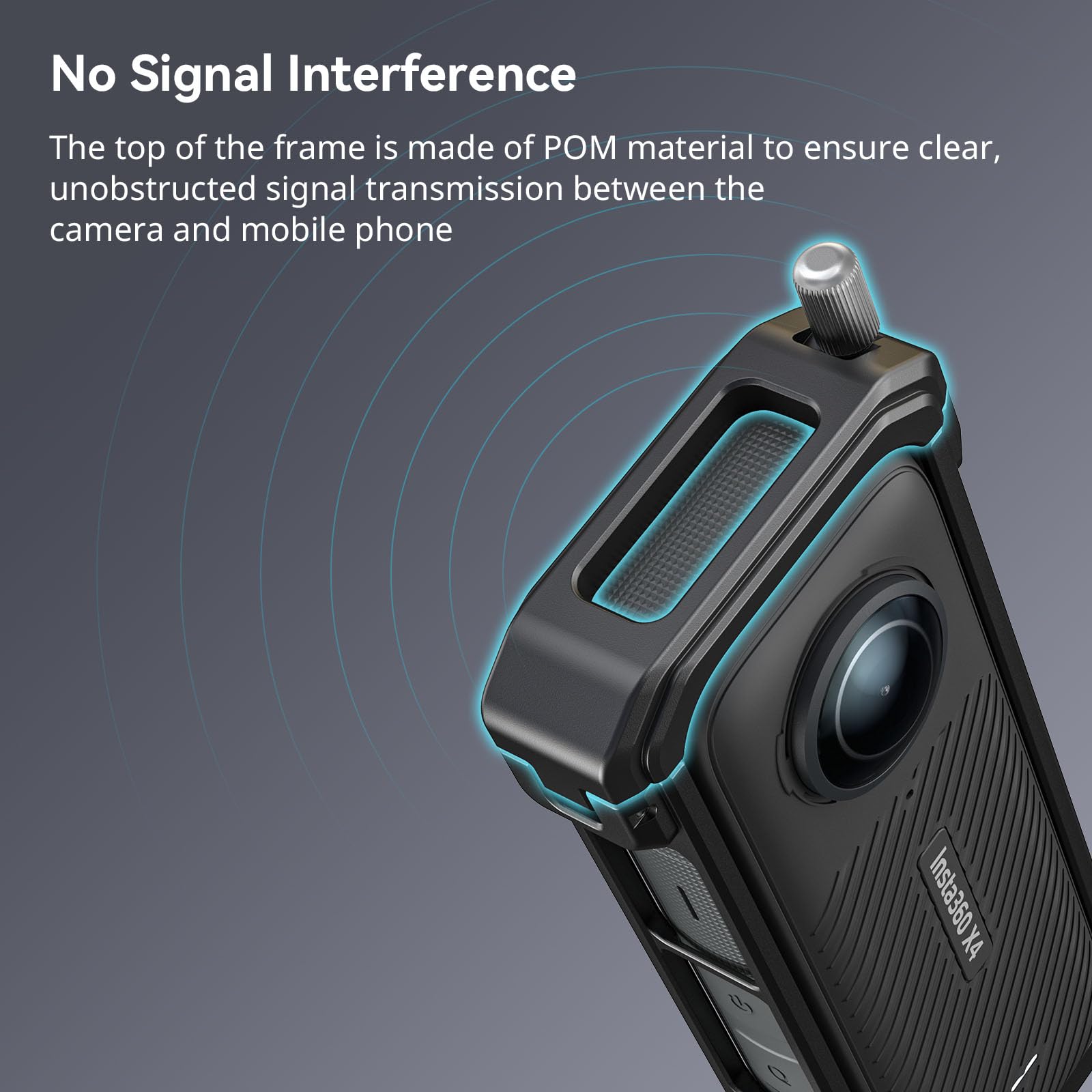 Smallrig Cage For Insta360 X4, Aluminum Protective Case For Insta360 X4 With Silicone Lens Cover, Built-In Cold Shoe And 1/4-20