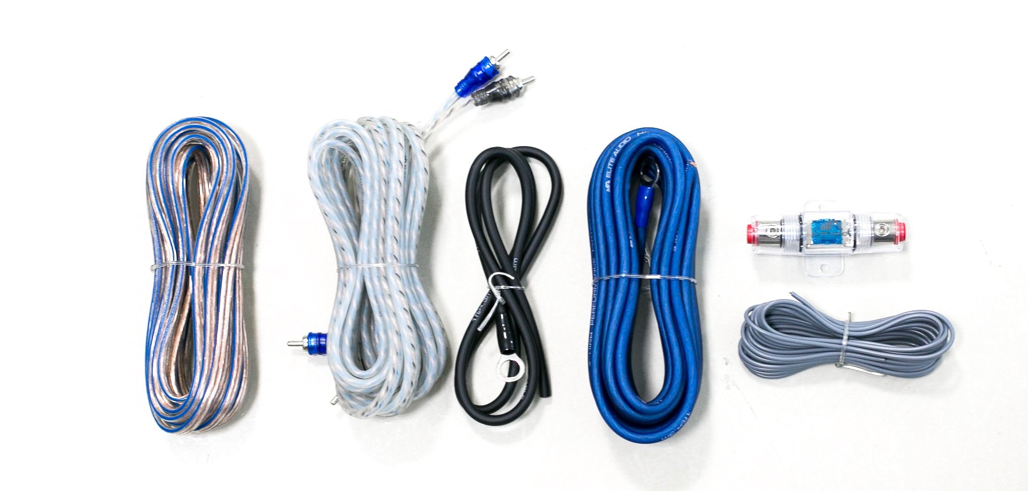 Elite Audio Ea Ob08G 8 Gauge Complete Car Amplifier Installation Wiring Kit 2 Channel 1000W Power