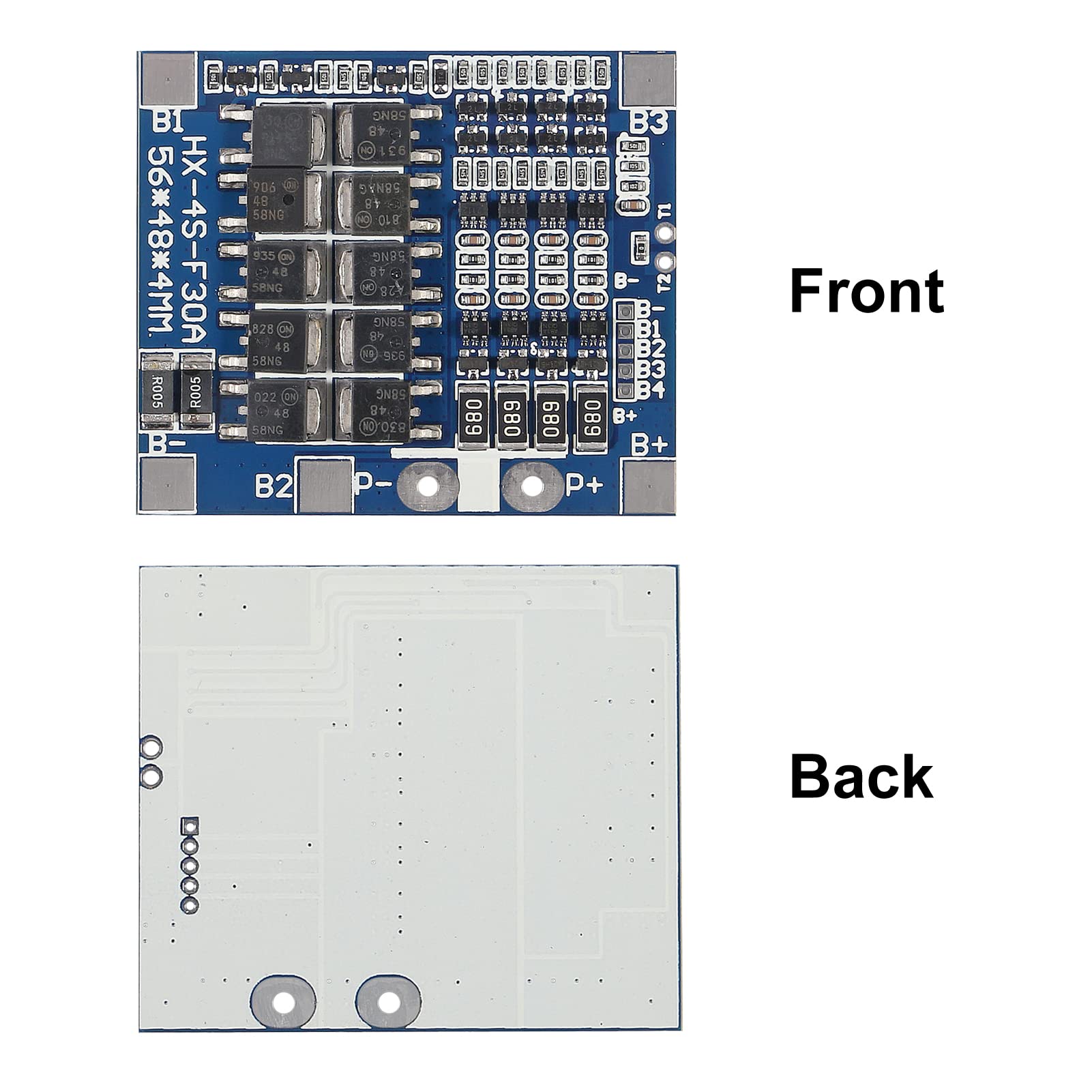 3Pcs 4S 30A 12.8V Bms Pcb 18650 Battery Protection Board Lifepo4 Life 4S Bms Balancing Charging Circuit Pcb Board