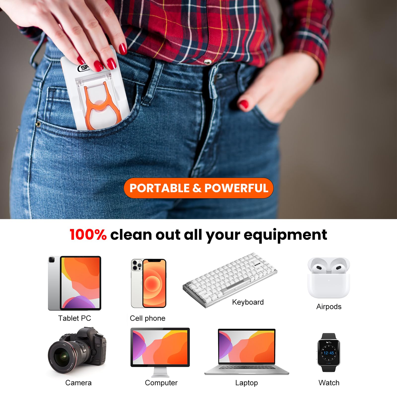 11 In 1 Keyboard Cleaning Kit, Laptop Cleaning Kit Keyboard Brush Cleaner Electronics Cleaner For Cell Phone/Earbuds/Camera Lens