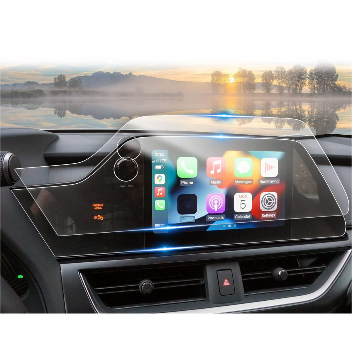 Lexus Ux 250H Hybrid Accessories Screen Protector (2023-2025) - 8 Inch Touch Screen Infotainment Display Cover (2Pcs Nano Foils)