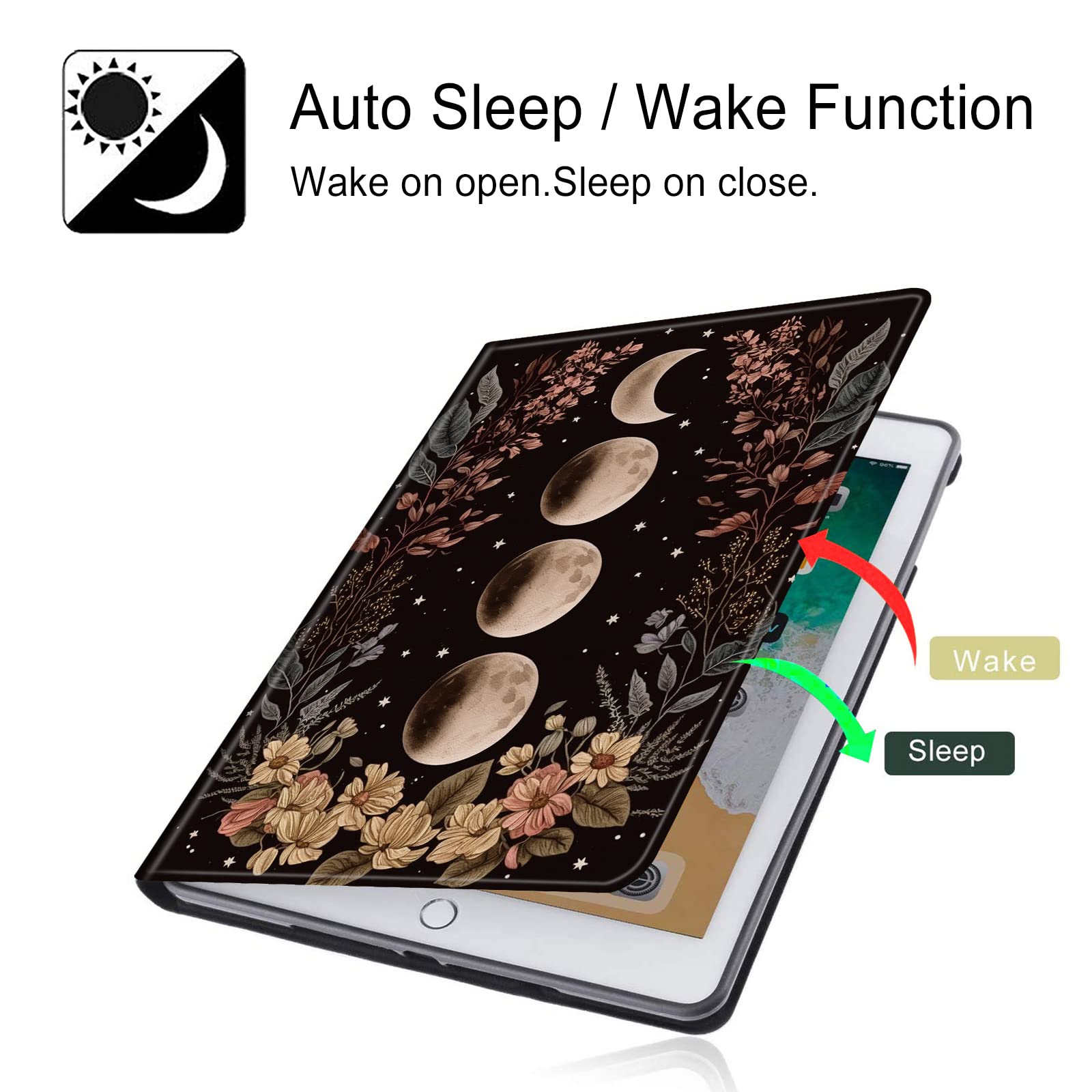 Bpqojb For Kindle Fire 7 Tablet Case 12Th Generation 7 Inch 2022 Release With Adjustable Stand & Auto Wake/Sleep Feature Smart P