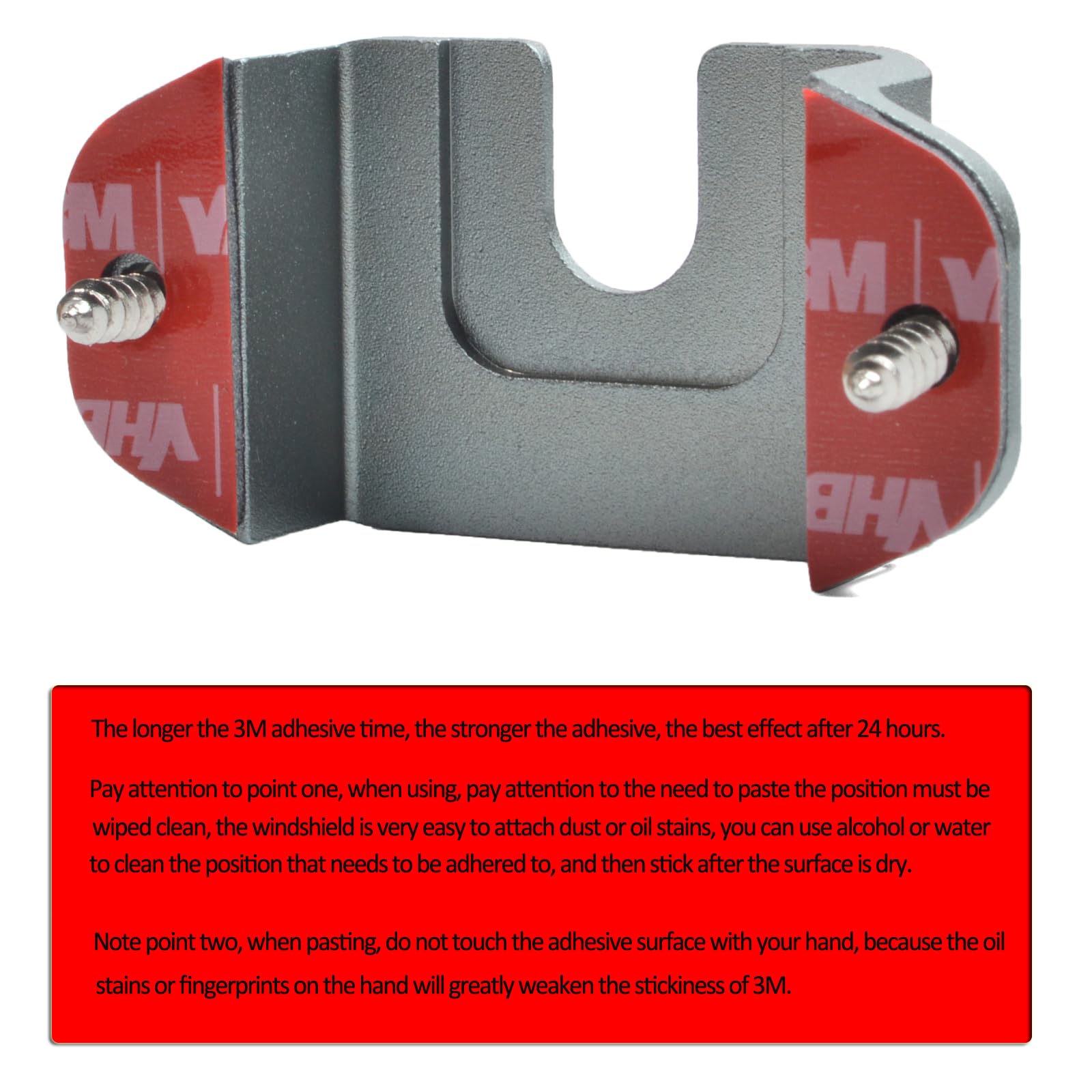 Hys Aluminium Alloy Car Mount Kit For Cb, Vhf & Uhf Radios, Handheld Radio Bracket With Hand Mic Holder And Base, Cb Radio Mount, Vhf Marine Radio Holder Mount