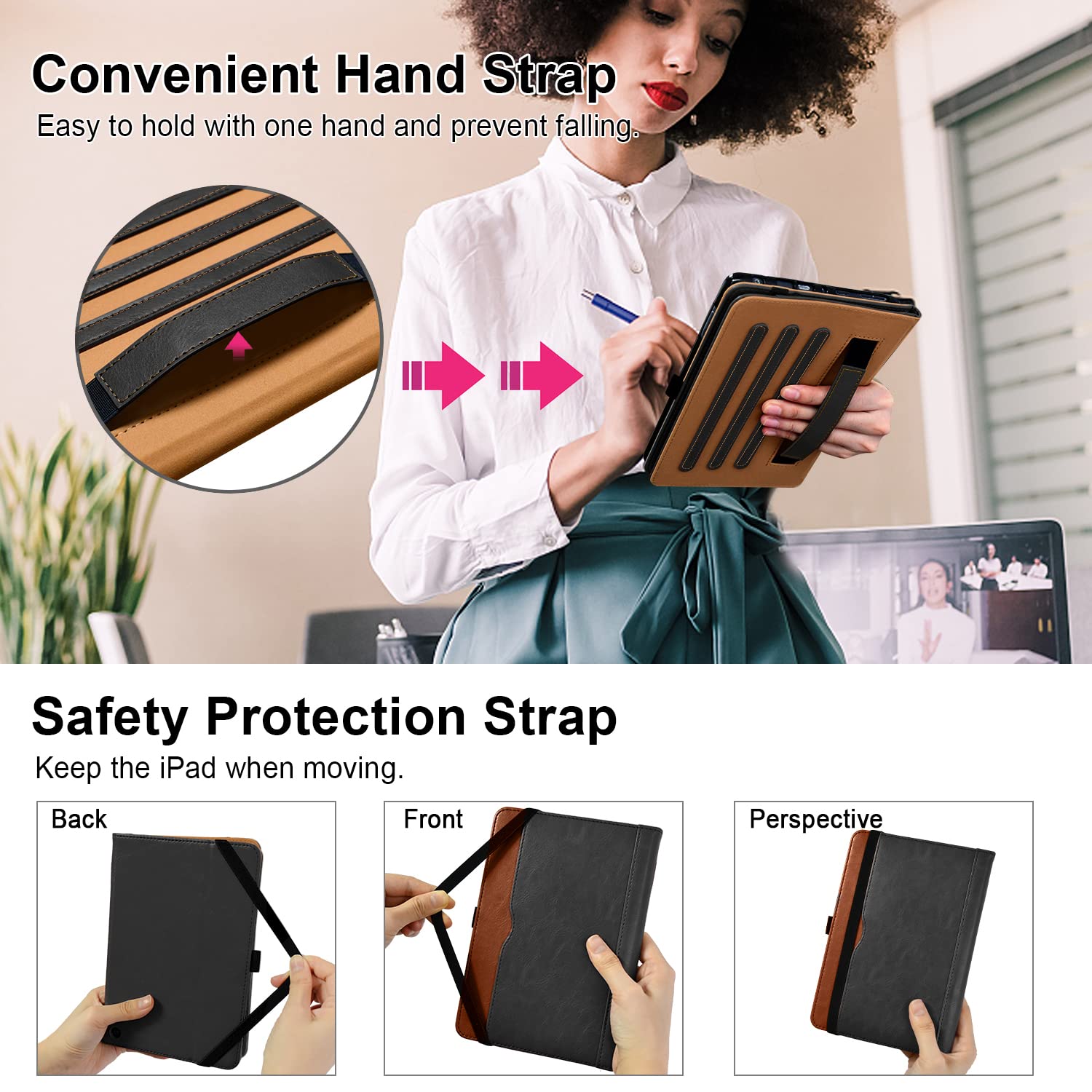Grifobes Case [Only For 2022/2020 Released 12Th/10Th Generation] Kindle Fire Hd 8/8 Plus, Premium Pu Leather Folio Stand Smart A