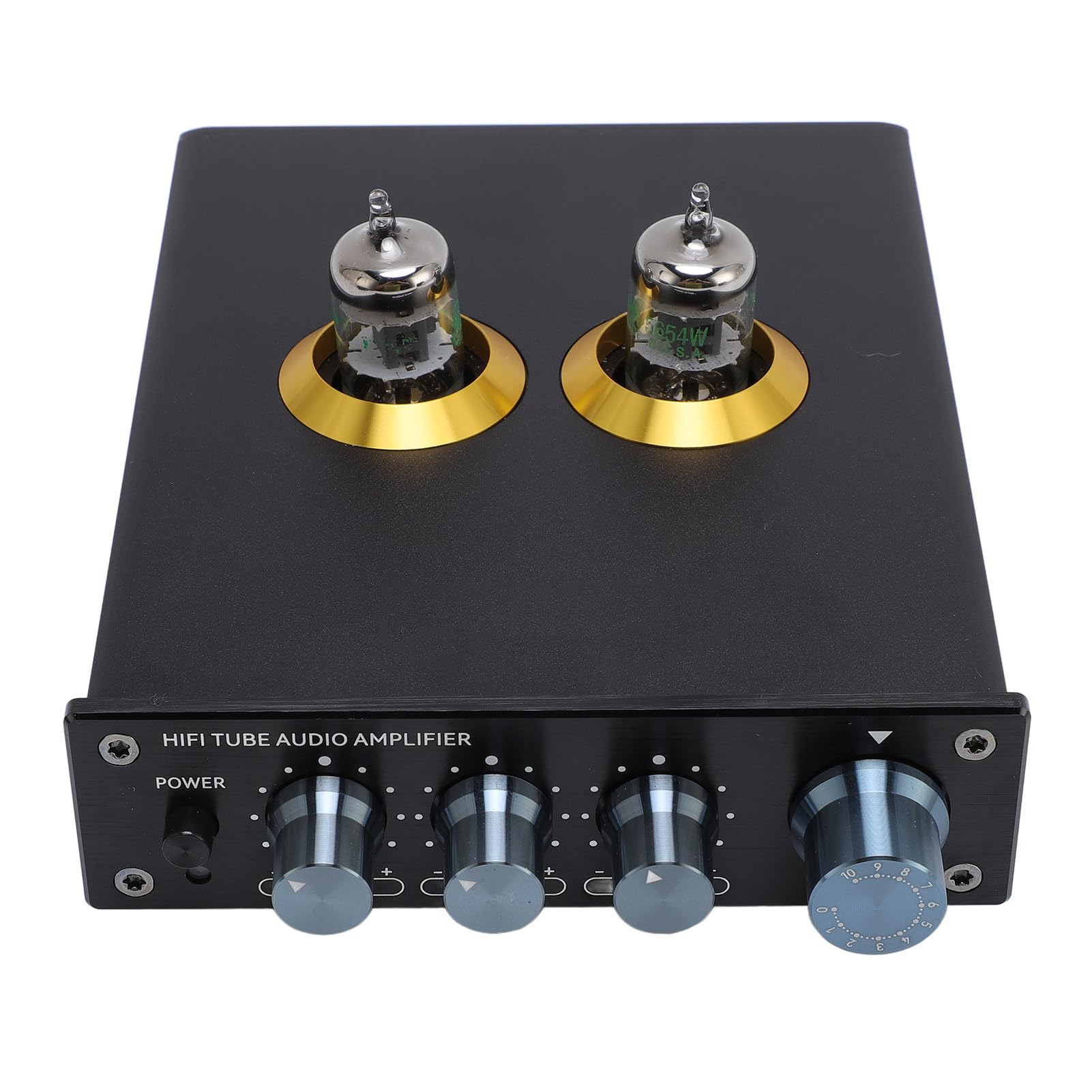 HiFi Tube Audio Amplifier, 2 Channel Vacuum Tube HiFi Audiophile Preamplifier, 3 Adjustable Equalization Settings, for HiFi Book