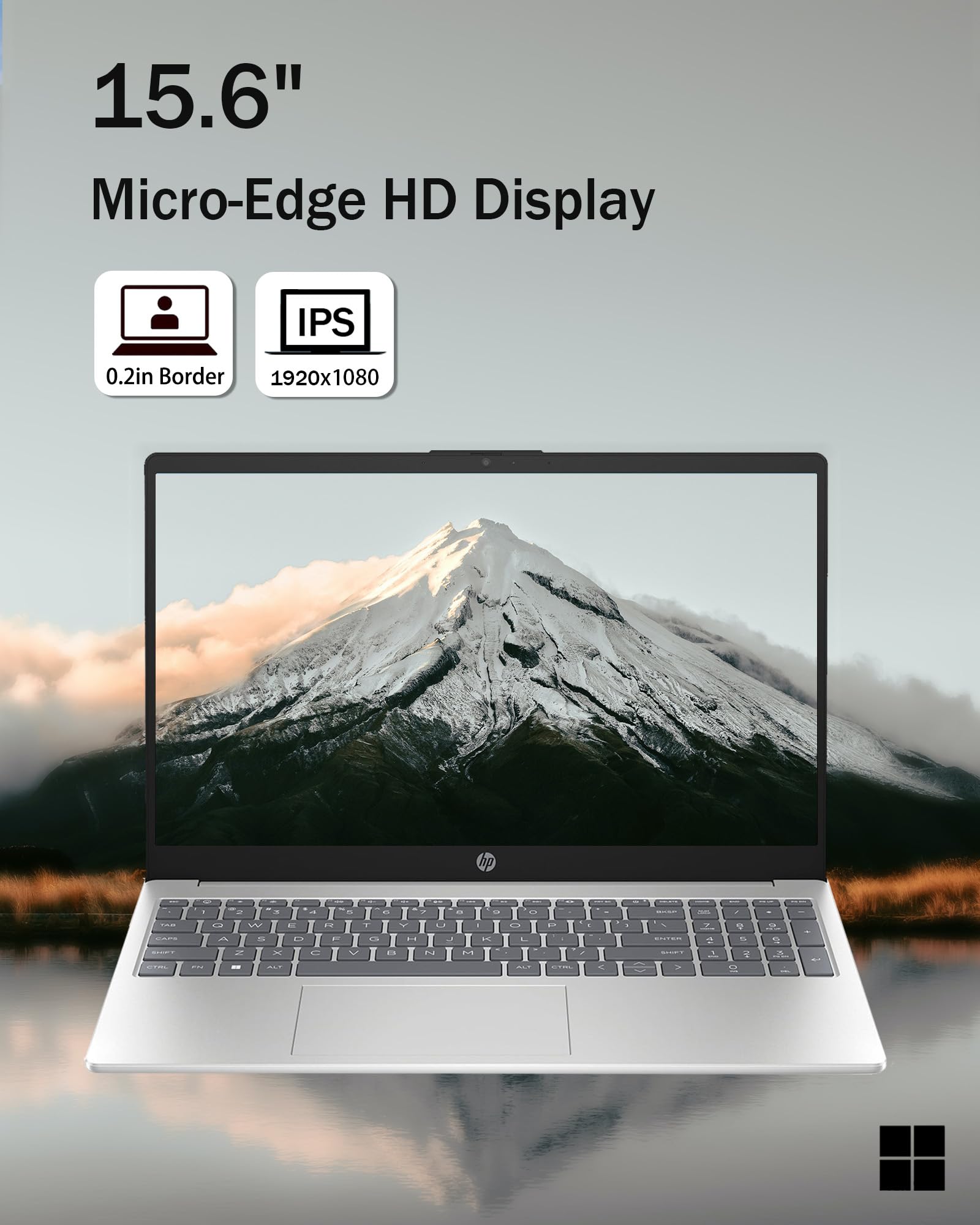 Hp Laptops 15.6 Inch Hd Display, Windows 11 Laptop Computer For Students And Business, Intel Quad-Core Pentium N200 (Beat I5-825