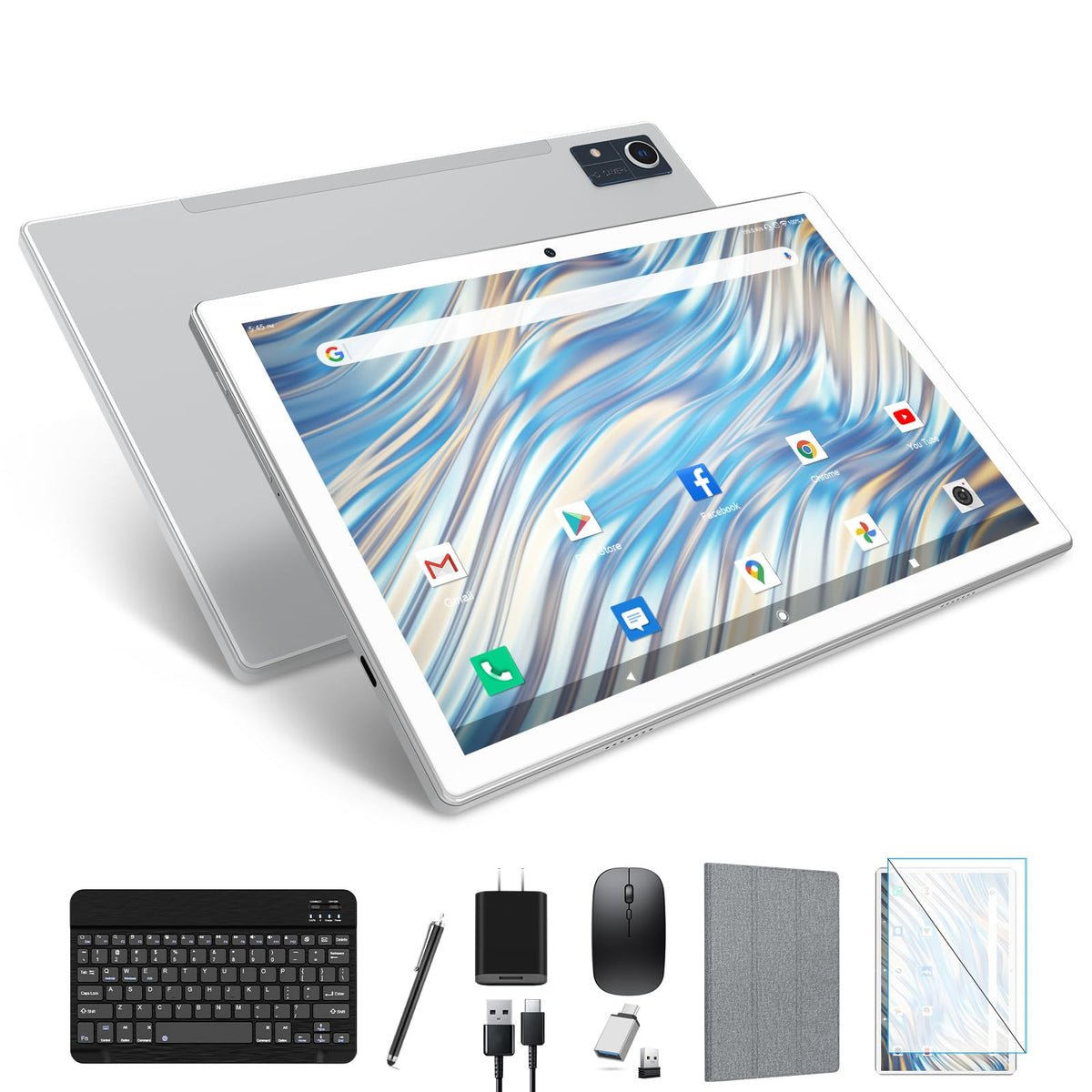 Newest Android 13 Tablet, Octa Core Processor+128Gb+16(8+8 Expand) Gb, 10.1 Inch Tablet With 8000Mah Battery, 1280X800 Hd Screen
