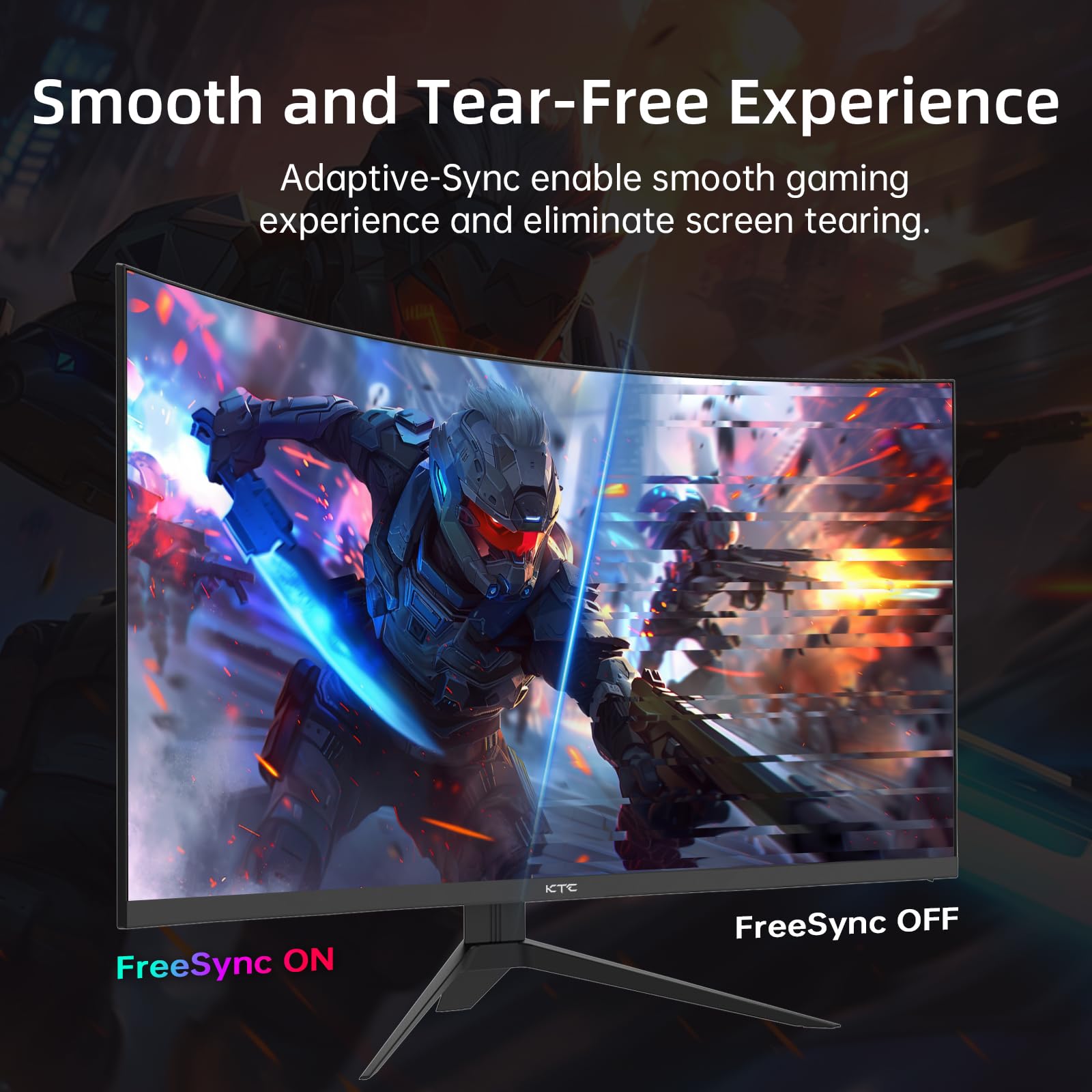 Ktc 32 Inch 240Hz Curved Gaming Monitor, Fhd 1080P 1500R Hdr Gaming Pc Monitor, Freesync, Ultra Fast 1Ms Monitor For Gamer, 3500