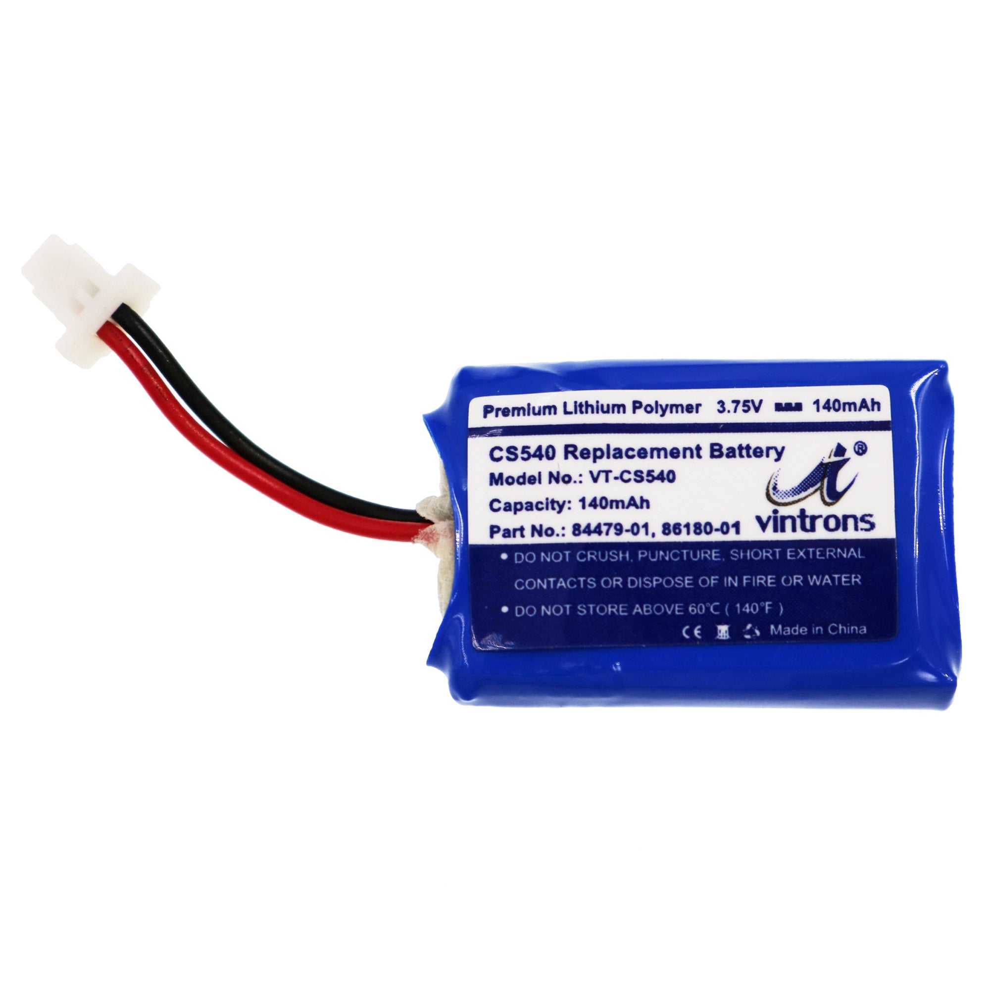 Cs540, C054 Battery Replacement, Vintrons 86180 01, 84479 01, Cs540 Battery For Plantronics Cs540, C054 Wireless Headset,