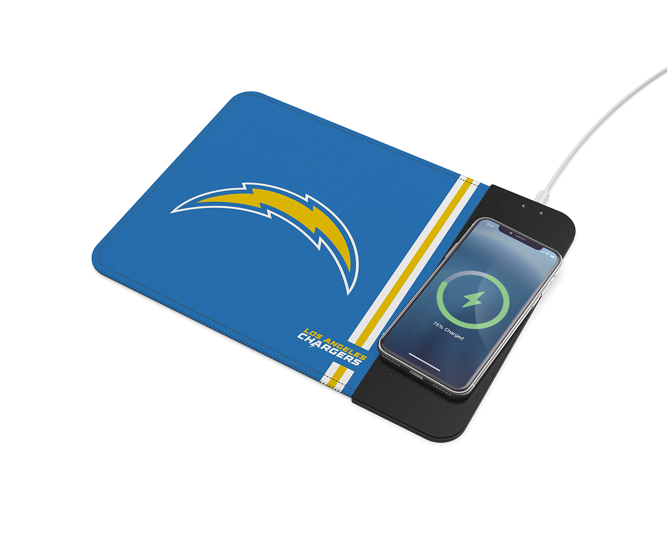Soar Nfl Wireless Charging Mouse Pad, Los Angeles Chargers