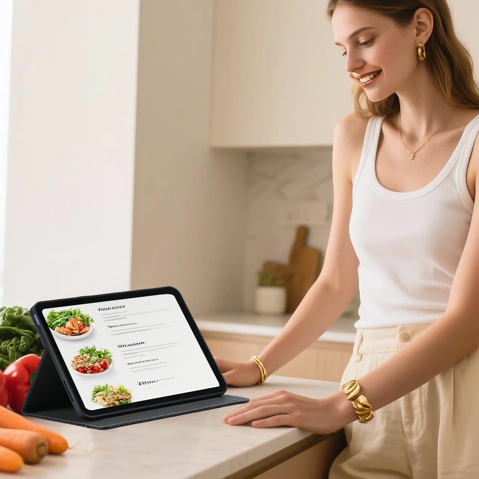 Hfcoupe For Ipad Air 11 Inch M3 / M2 Case (2025 & 2024), 10.9 Inch Ipad Case 5Th/4Th Generation Air 2022 & 2020 With Pocket & Ma