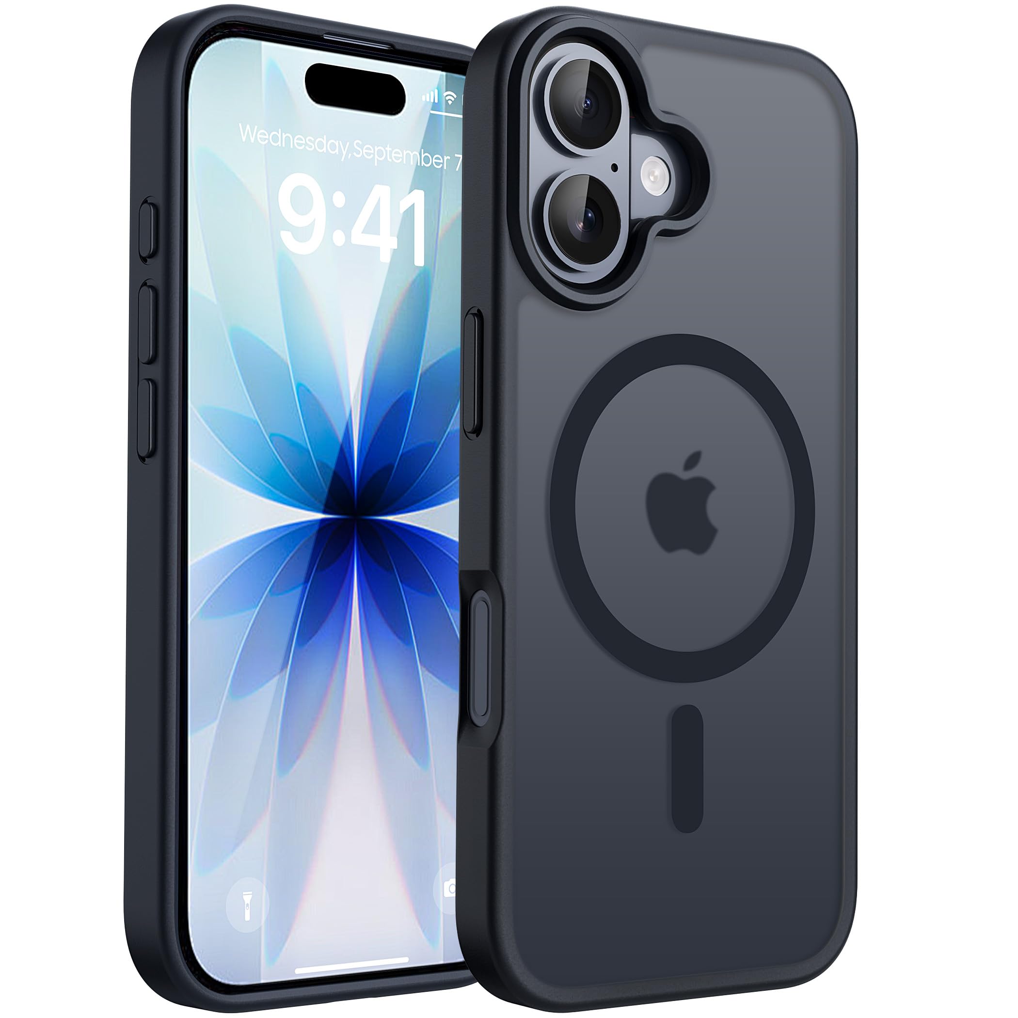 CACOE Magnetic Case for iPhone 17 6.3 inch-Compatible with MagSafe & Magnetic Car Phone Mount,Not Yellowing Anti-Scratch (Matte 