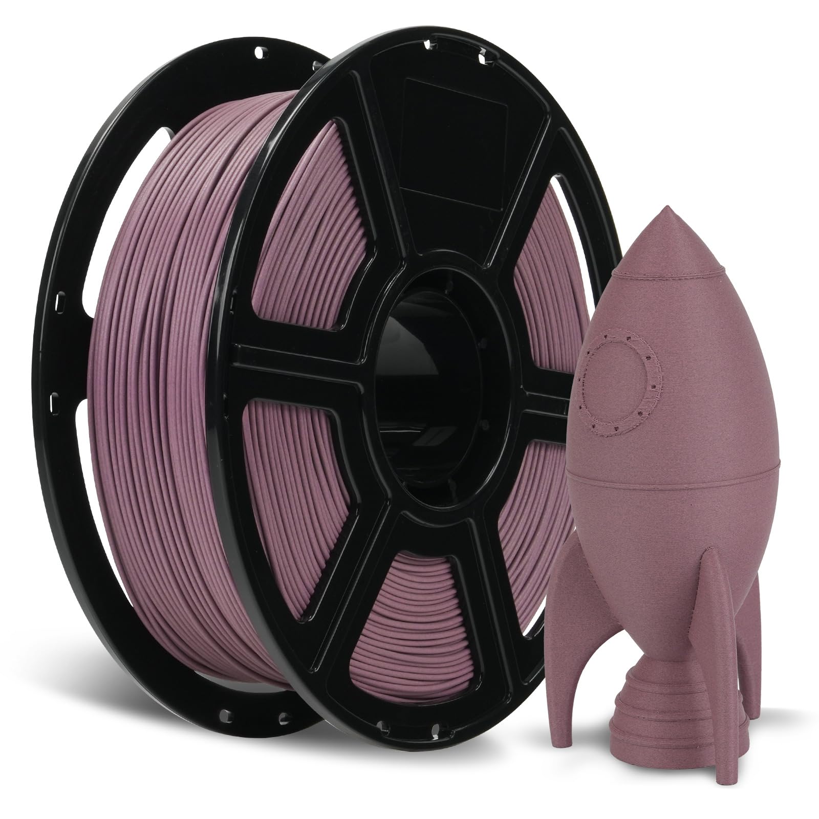 FLASHFORGE Carbon Fiber PETG Filament 1.75mm Dusty Pink, Reinforced 3D Printer Filament 1kg, Lightweight & High-Strength PETG-CF