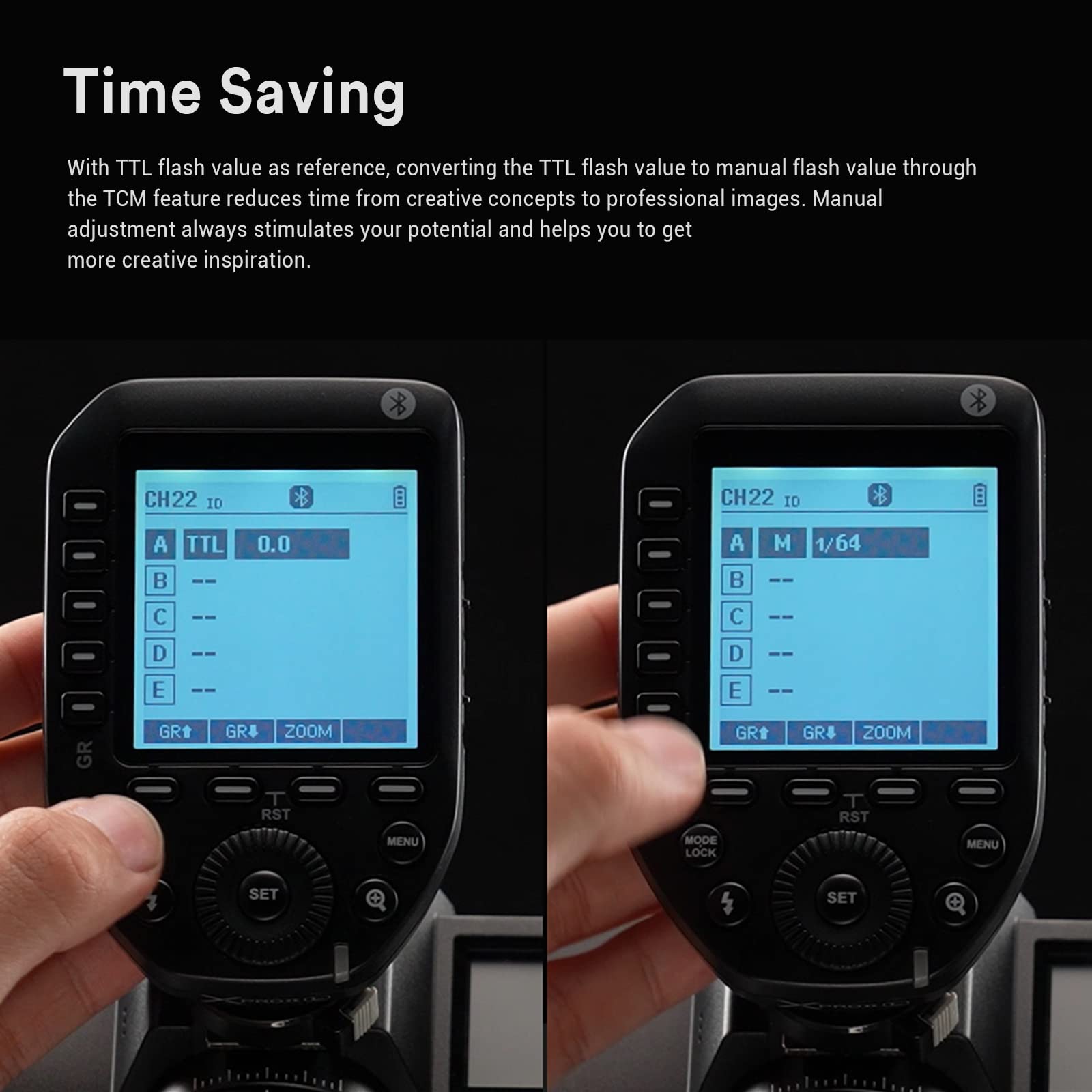 Godox Xproii N Wireless Flash Trigger For Nikon Camera, Xpro N Upgrade Version, 1/8000S Hss Ttl Large Lcd Screen Flash Transmitt