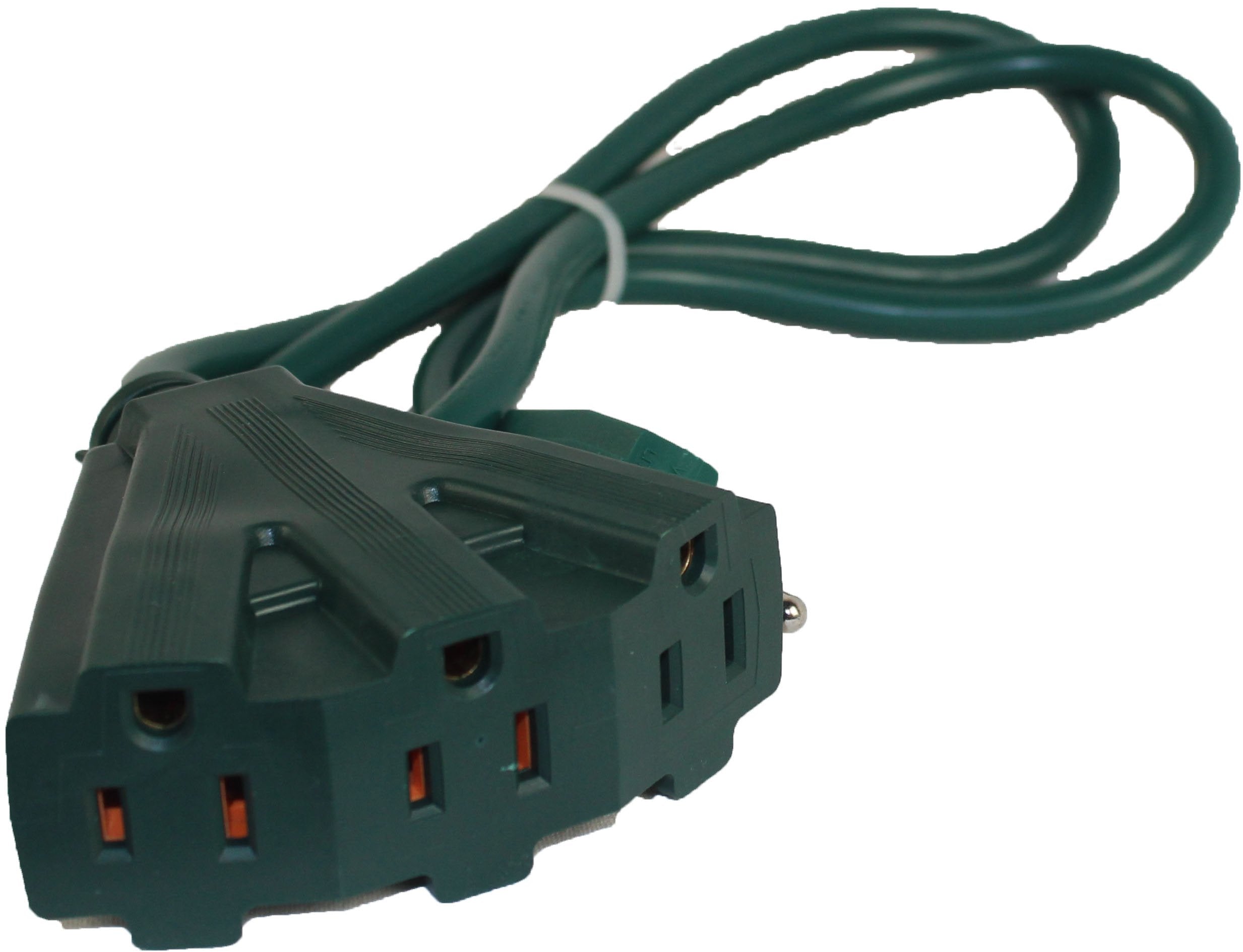 Maxworks 80697 Heavy Duty Indoor/Outdoor Triple Tap 3 Ft. Extension Cord  16 Awg/3C Etl Approved