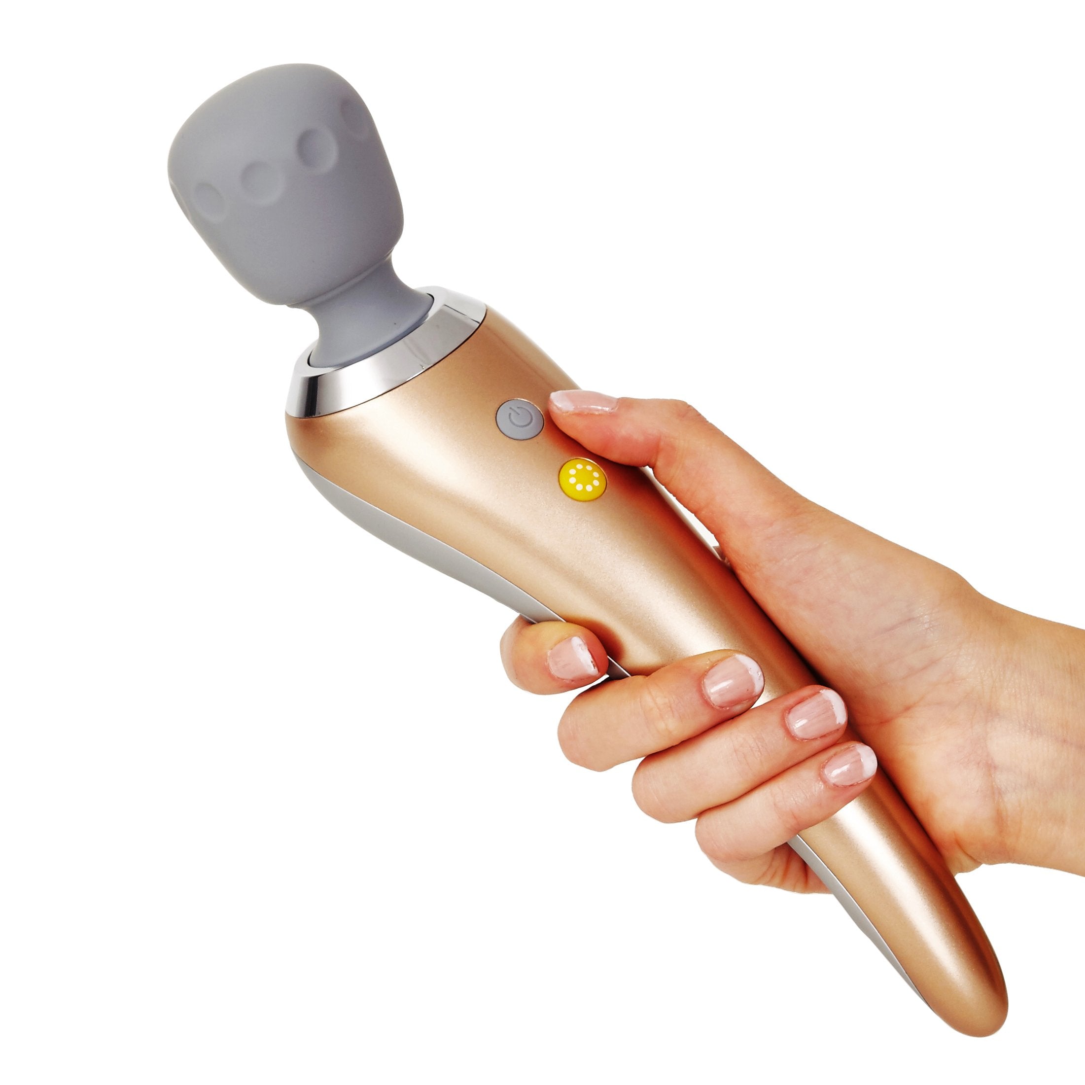 Yarosi Pro Best Massage Wand Most Powerful Premium Handheld Massager Cordless Waterproof Rechargeable Memory and Travel Lock Fun