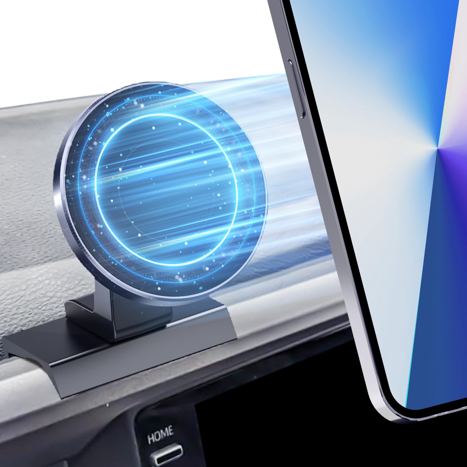 Kaishengyuan Magnetic Car Phone Holder For Toyota Tacoma 2016-2023, 3Rd Gen Tacoma Dashboard Clip Cell Phone Cradles Adjustable 