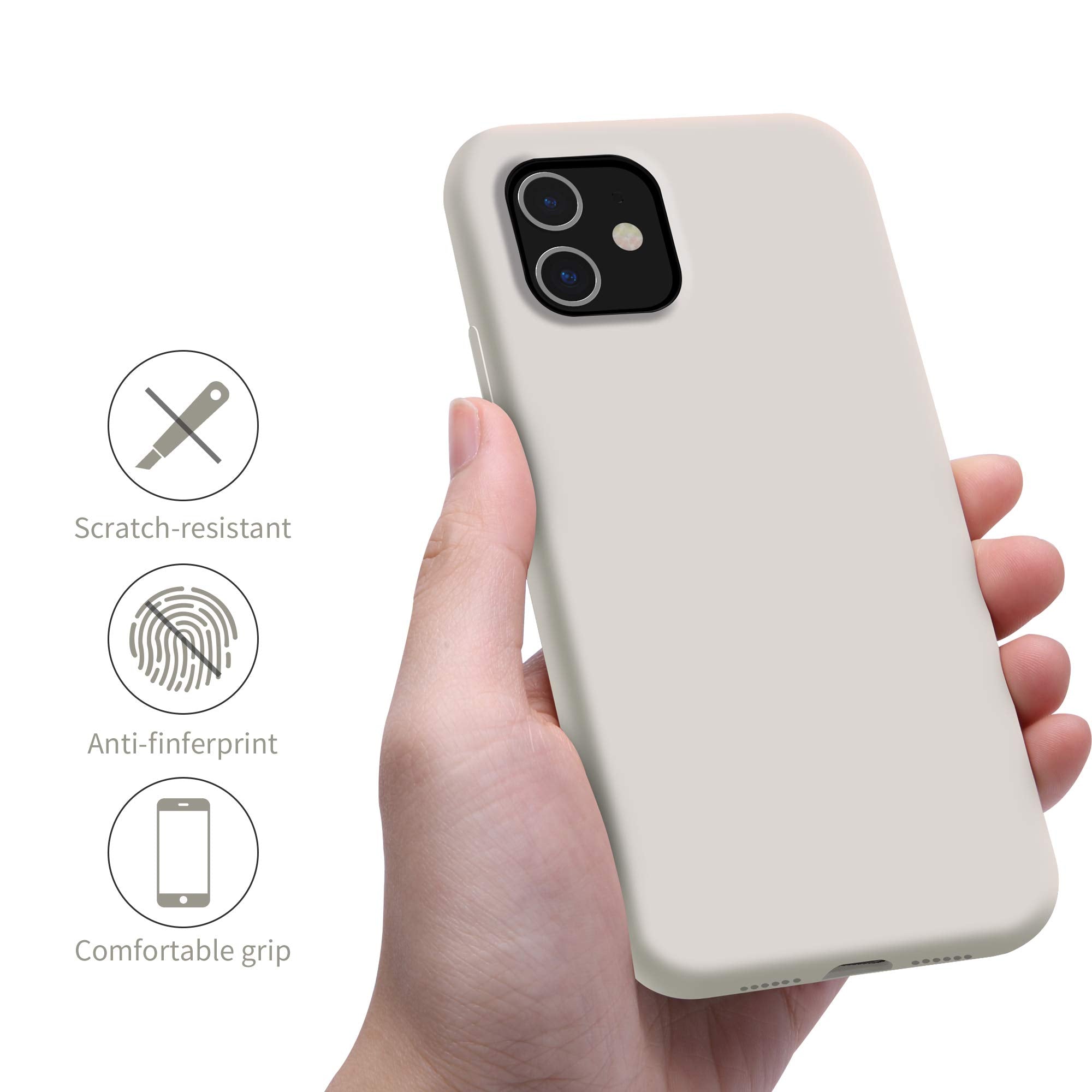 Otofly Compatible With Iphone 11 Case,Ultra Slim Fit Liquid Silicone Gel Cover With Full Body Protection Anti Scratch Shockproof