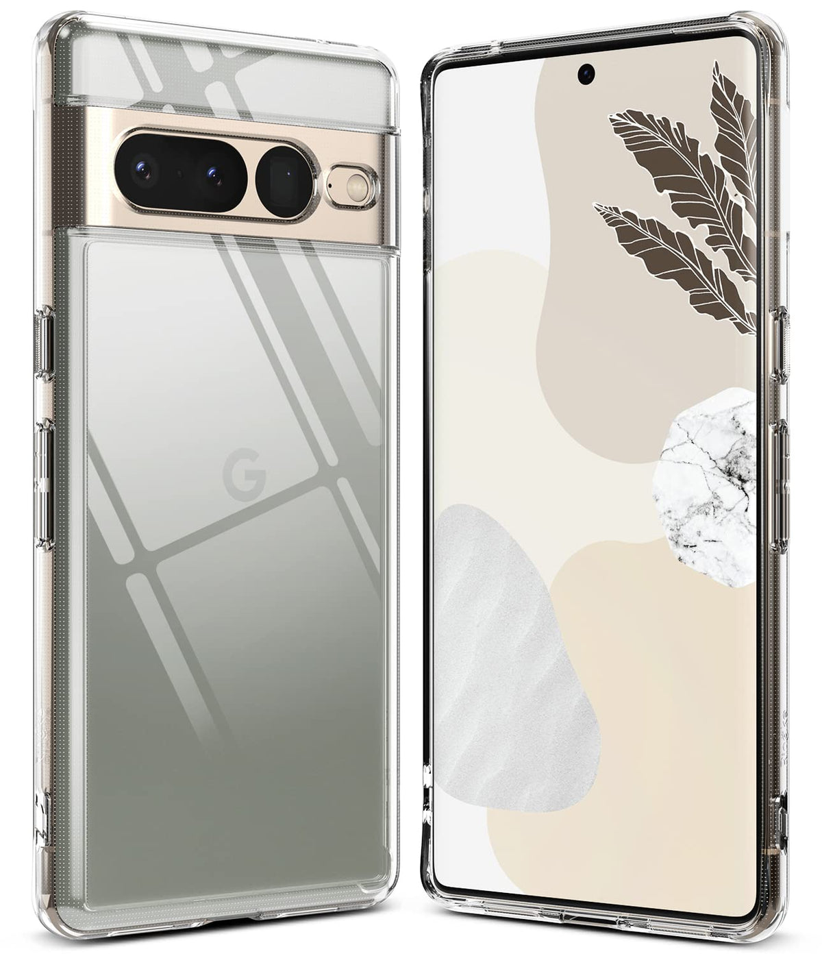 Ringke Fusion [Minimalist Fit] Compatible With Google Pixel 7 Pro Case 5G, Transparent Elegant Look Minimal Bulk Cover For Women