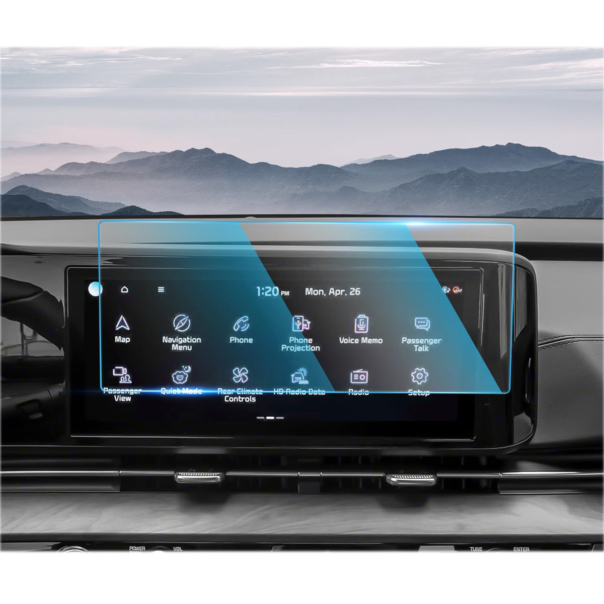 Cdefg Screen Protector For Kia Carnival 2023 2024 Accessories Ex Sx Prestige Touchscreen Display Screen Cover For Carnival 2022 2023 2024-12.3' Tempered Glass