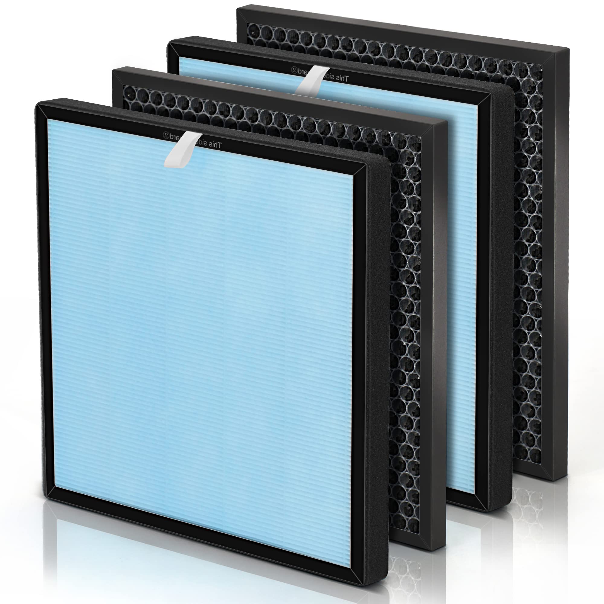 [2 Sets] Air Replacement Filter Set Compatible With Hsp001 Air P Urifier Filters Smart True Air Clenaer For Home, H13 Hepa, Hepa