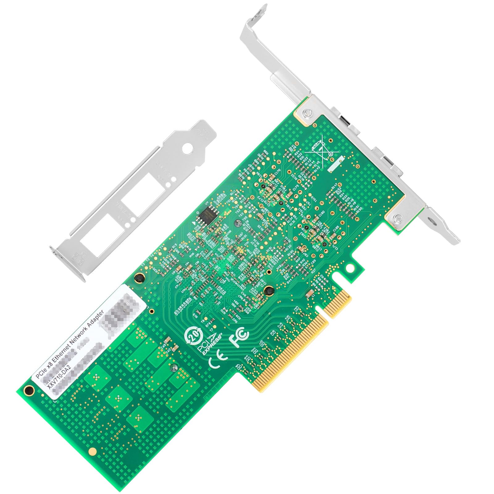 25Gigabit Dual Sfp28 Port Ethernet Lan Adapter With Intel Xxv710Bm2 Controller, Pci Express X8 Network Card, Compatible With Int