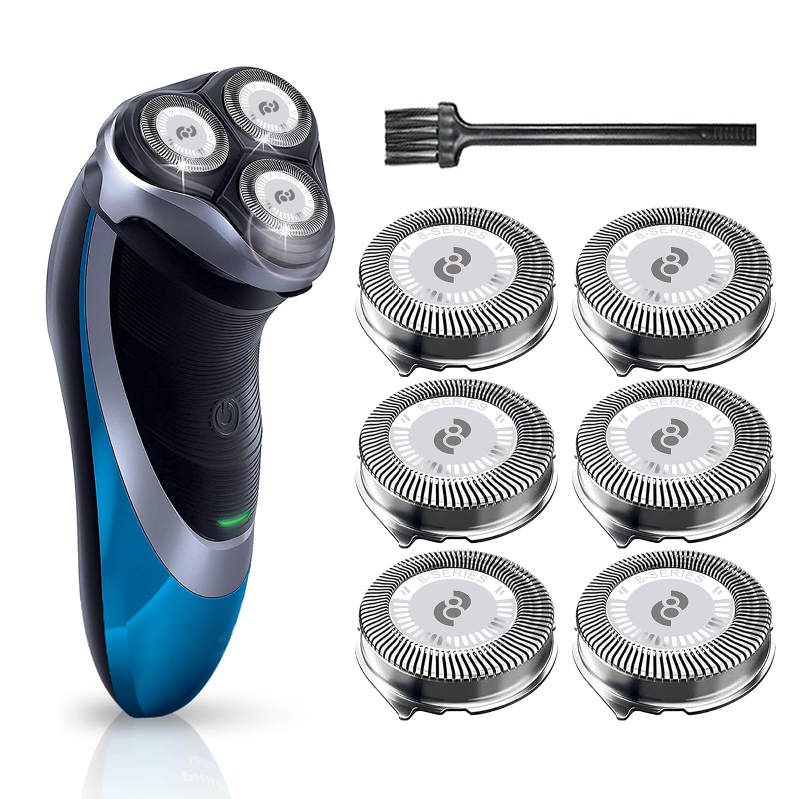 Hq8 Replacement Heads Compatible With Philips Norelco Aquatec Shavers, Blades For Pt720 At880 At810 Razor, 6 Pc Pack