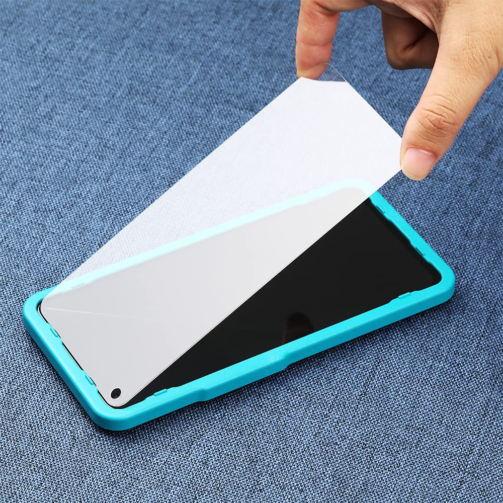 Ibywind Screen Protector For Oneplus Nord 2 5G,With 2Pcs Tempered Glass,1Pc Camera Lens Protector,1Pc Backing Carbon Fiber Film