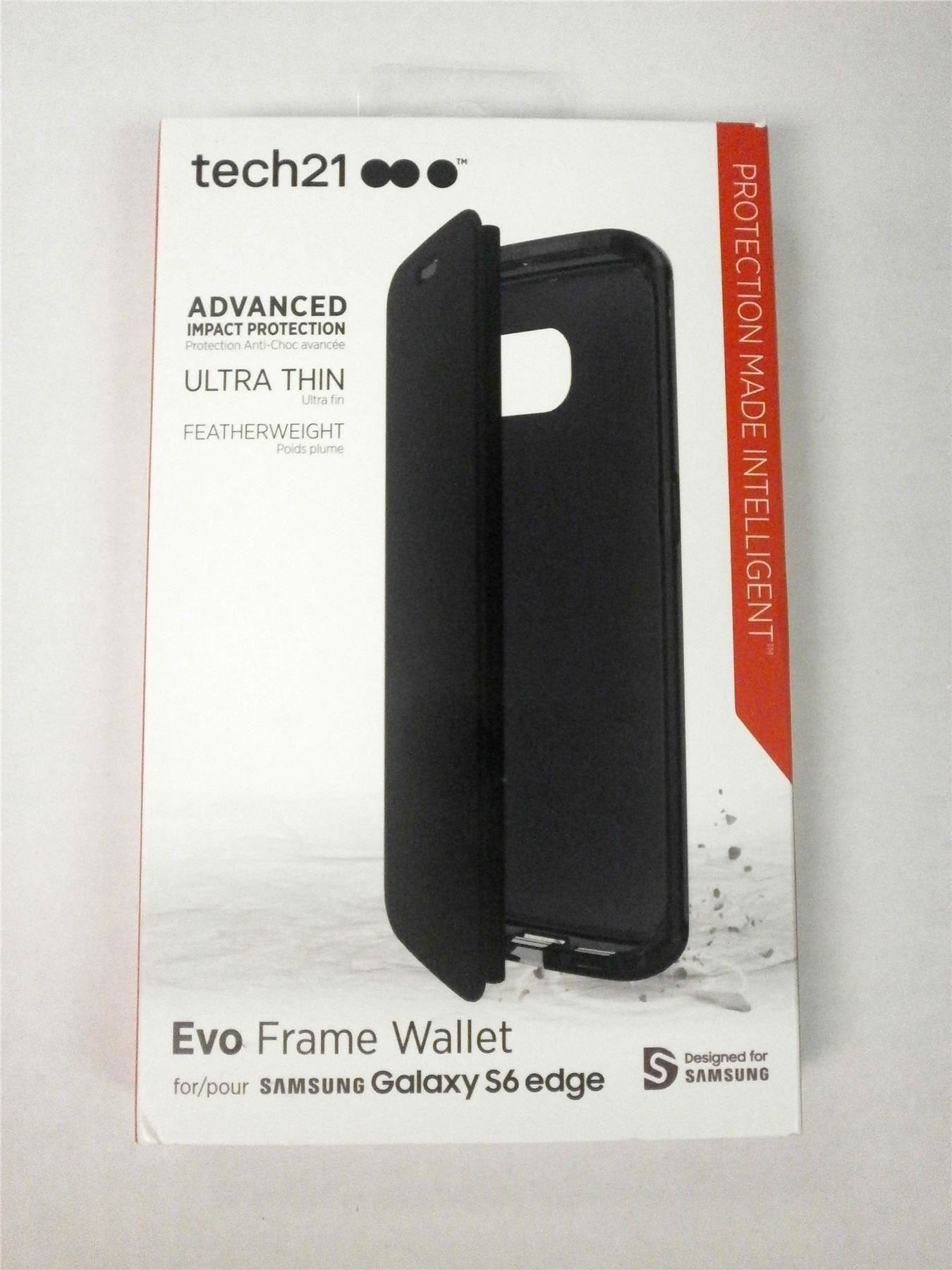Tech21 Evo Frame Wallet For Samsung Galaxy S6 Edge   Black