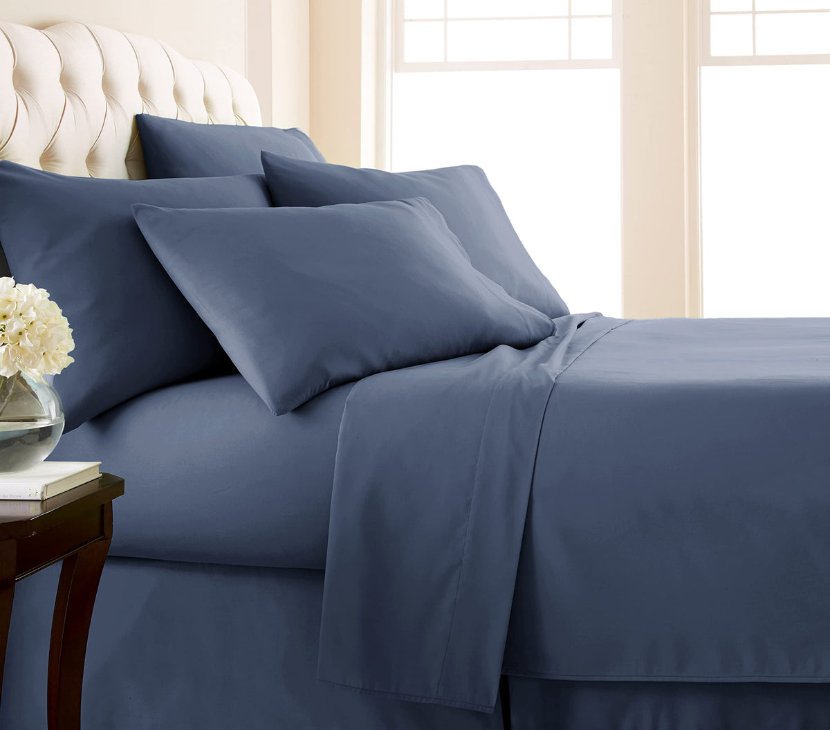 Southshore Fine Living, Inc 4 Piece, 21 Inch Extra Deep Pocket Bed Sheet Set, Premium Quality, Easy Care, Shrinkage Free Sheet S