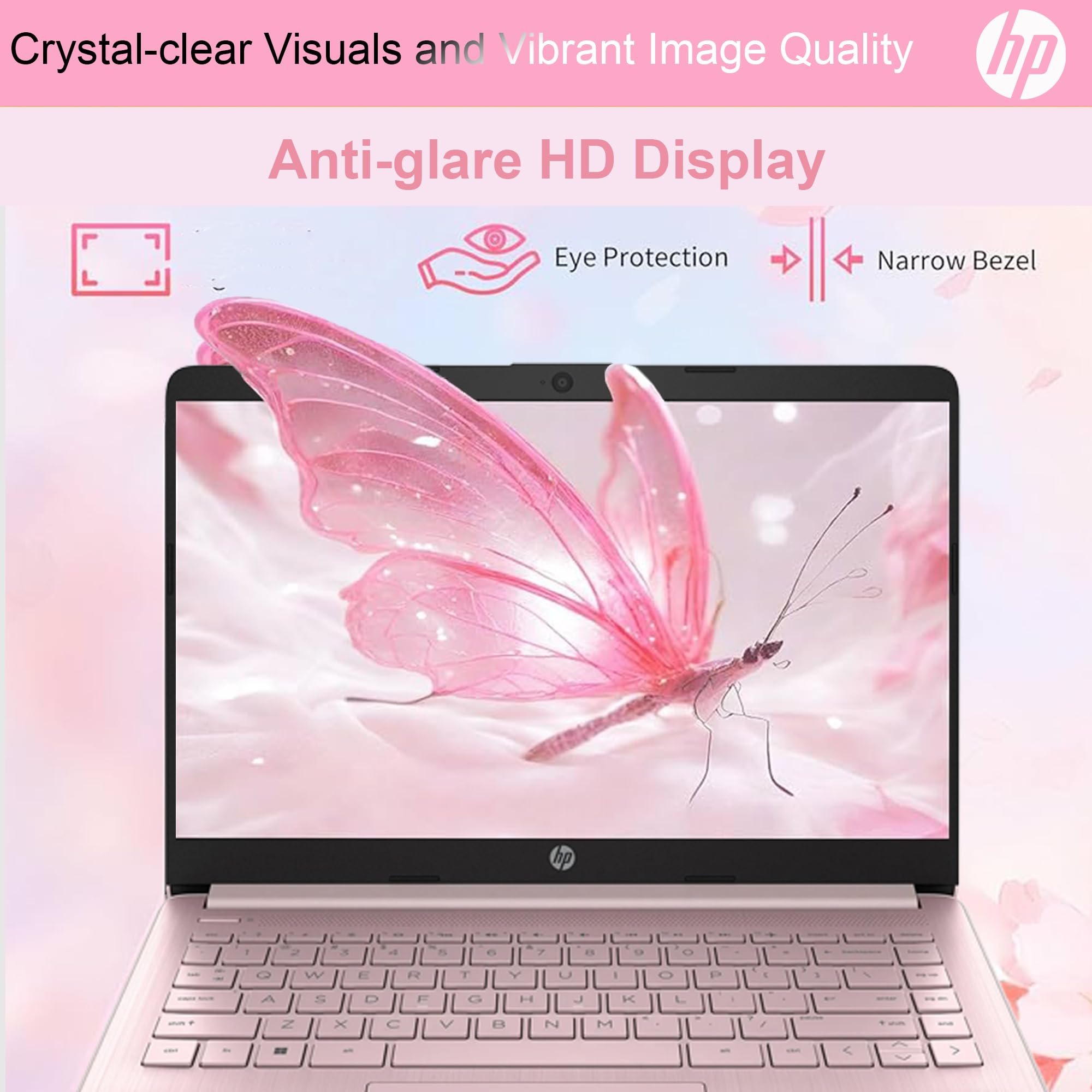 Hp Ultralight 14 Inch Laptop With Intel 4 Core Processor With Microsoft 365 And Wireless Earbuds 16Gb Ram 128Gb External & 64Gb