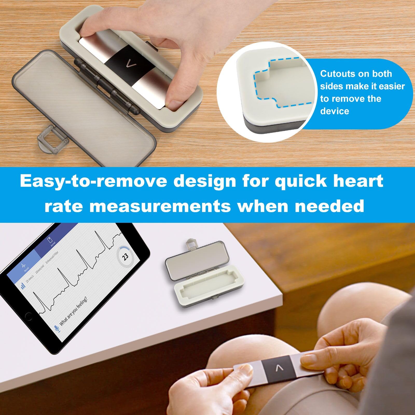 Iguerburn Hard Case Only For Kardiamobile 6L Ekg, Kardia Mobile 6L Heart Monitor Case, Safe To Carry & Provides Tough Protection