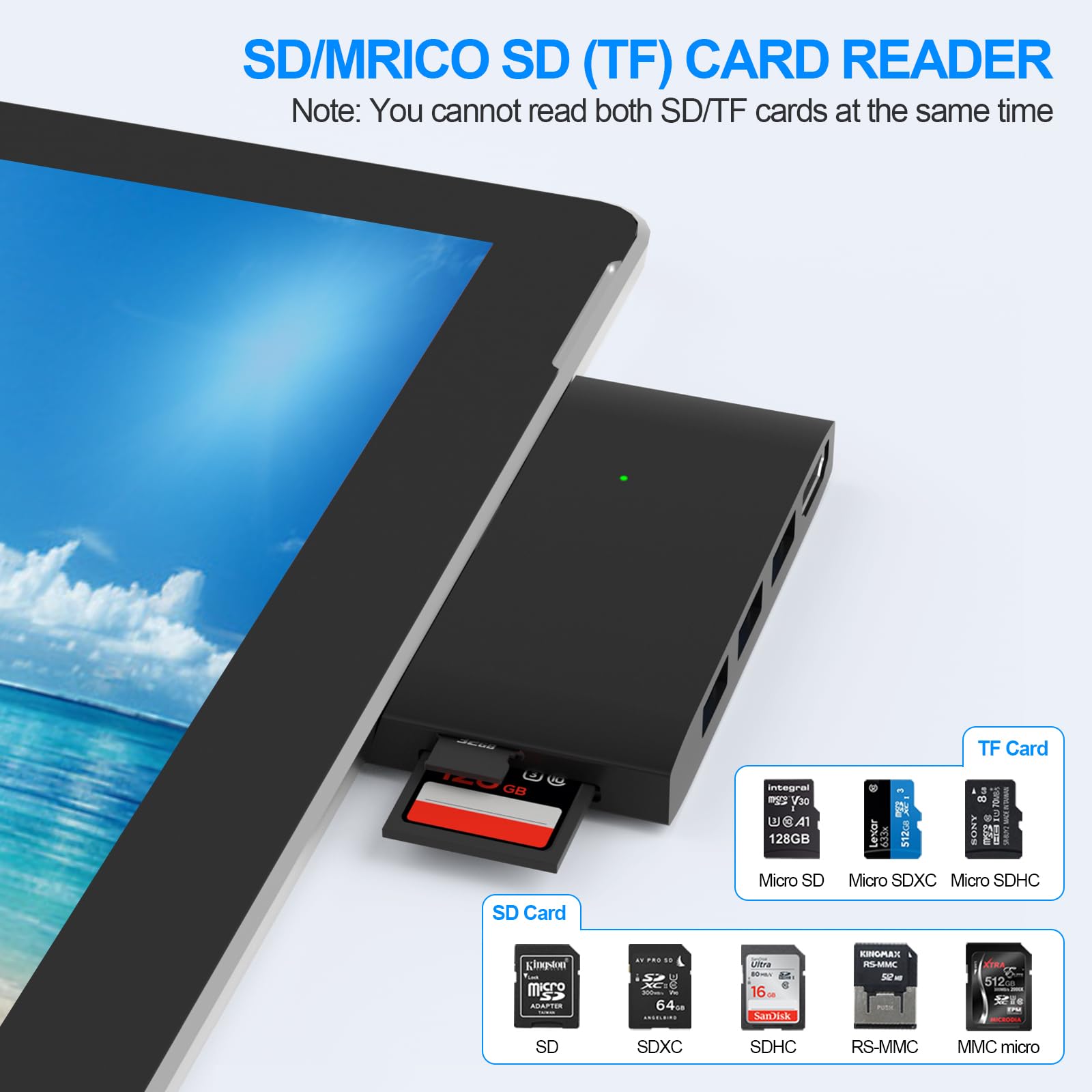 Surface Pro 6/Pro 5/Pro 4 Docking Station Usb Hub With Hdmi   Surface Pro 4/5/6 Accessories Dongle Sd Micro Card Memory Card Rea