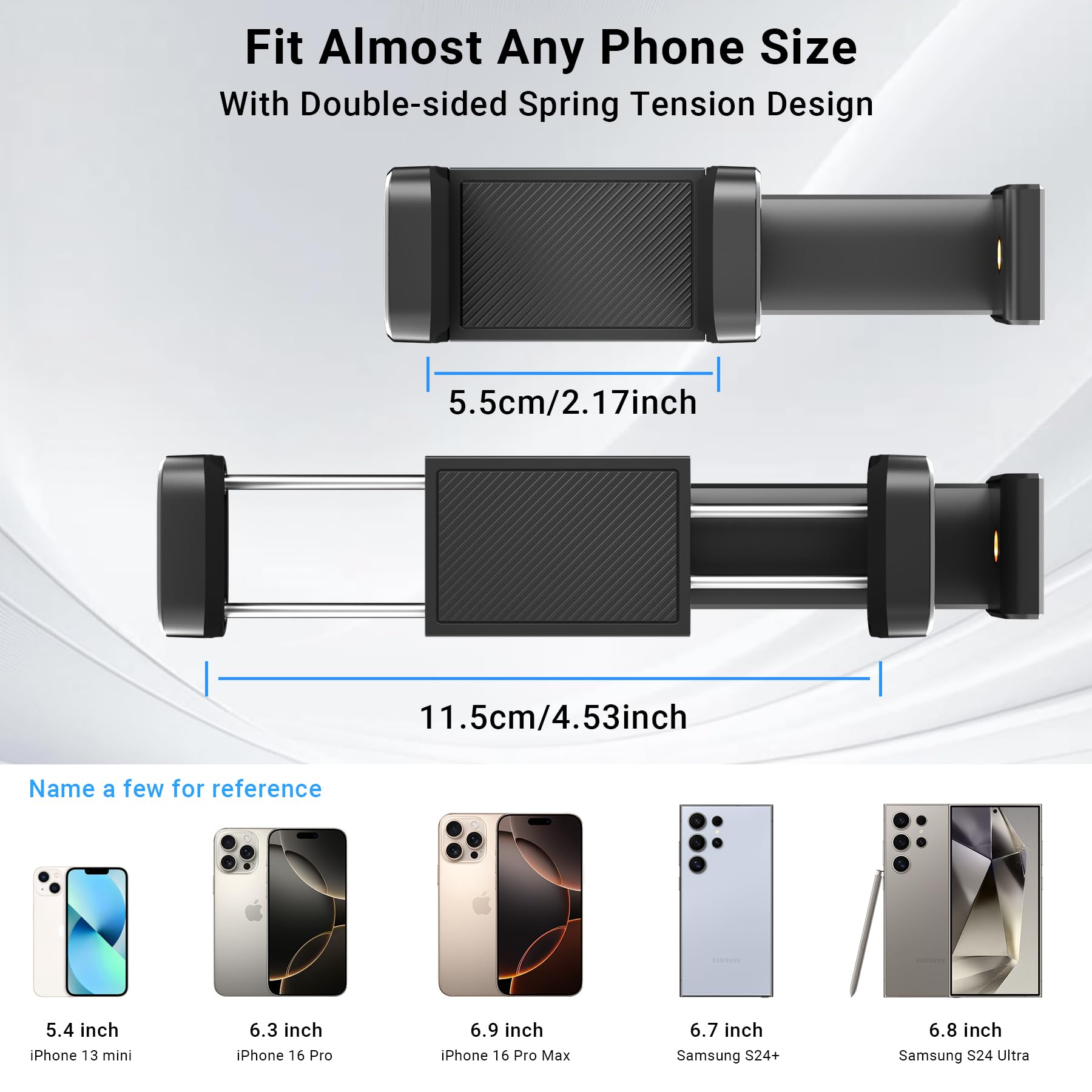 Voinap Phone Tripod Mount With 1/4'' Screw Thread, 360 Rotate 180 Tilt Phone Holder Replacement With Cold Shoe, Versatile Mount