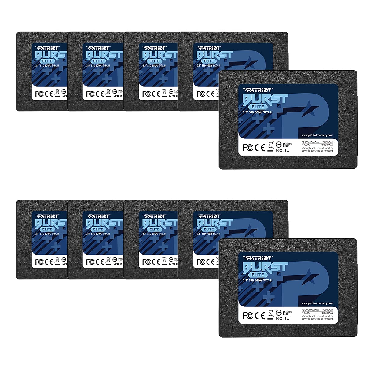 Patriot Memory Burst Elite Sata 3 240Gb Ssd 2.5''   10 Pack