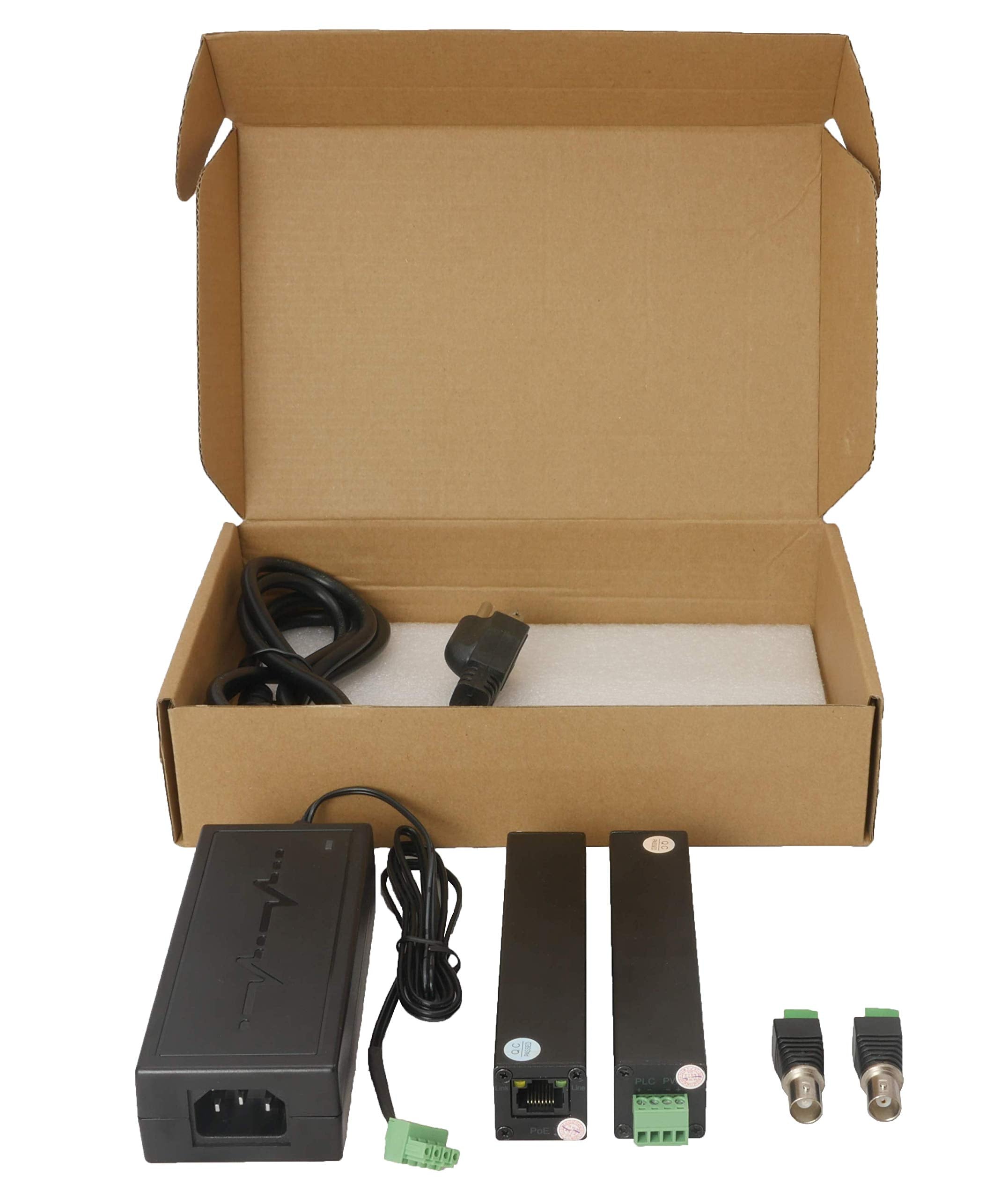 Mini Size 800M 2600Ft Poe Lan Extender Over Twisted Utp Kit Bnc Or Copper Wire   Poe Camera Or Other Remote Ethernet Device Repe