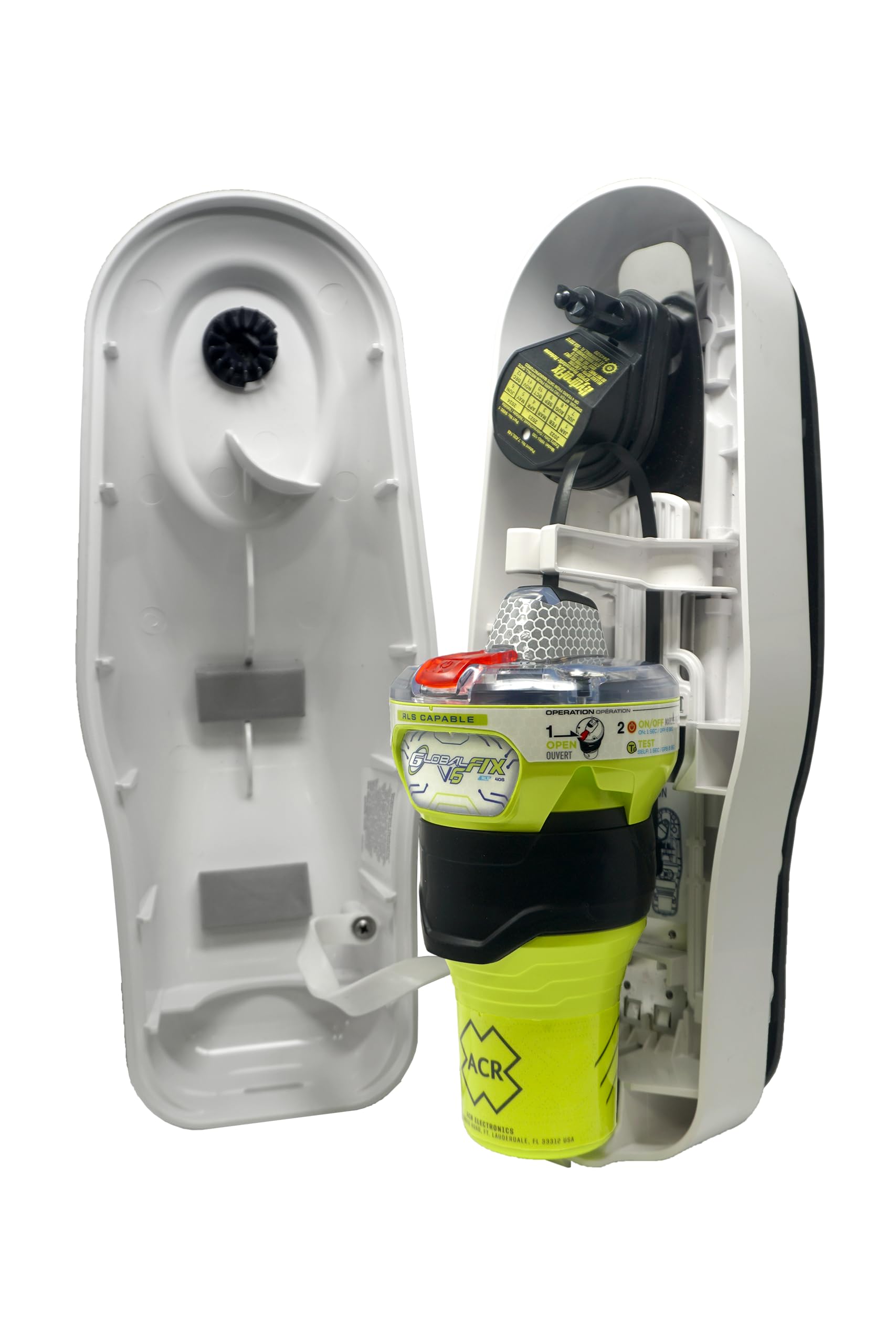 Acr Globalfix V6 Gps Epirb With Return Link Service, Near Field Communication Technology & Mobile App   Cat 1 Float Free Bracket